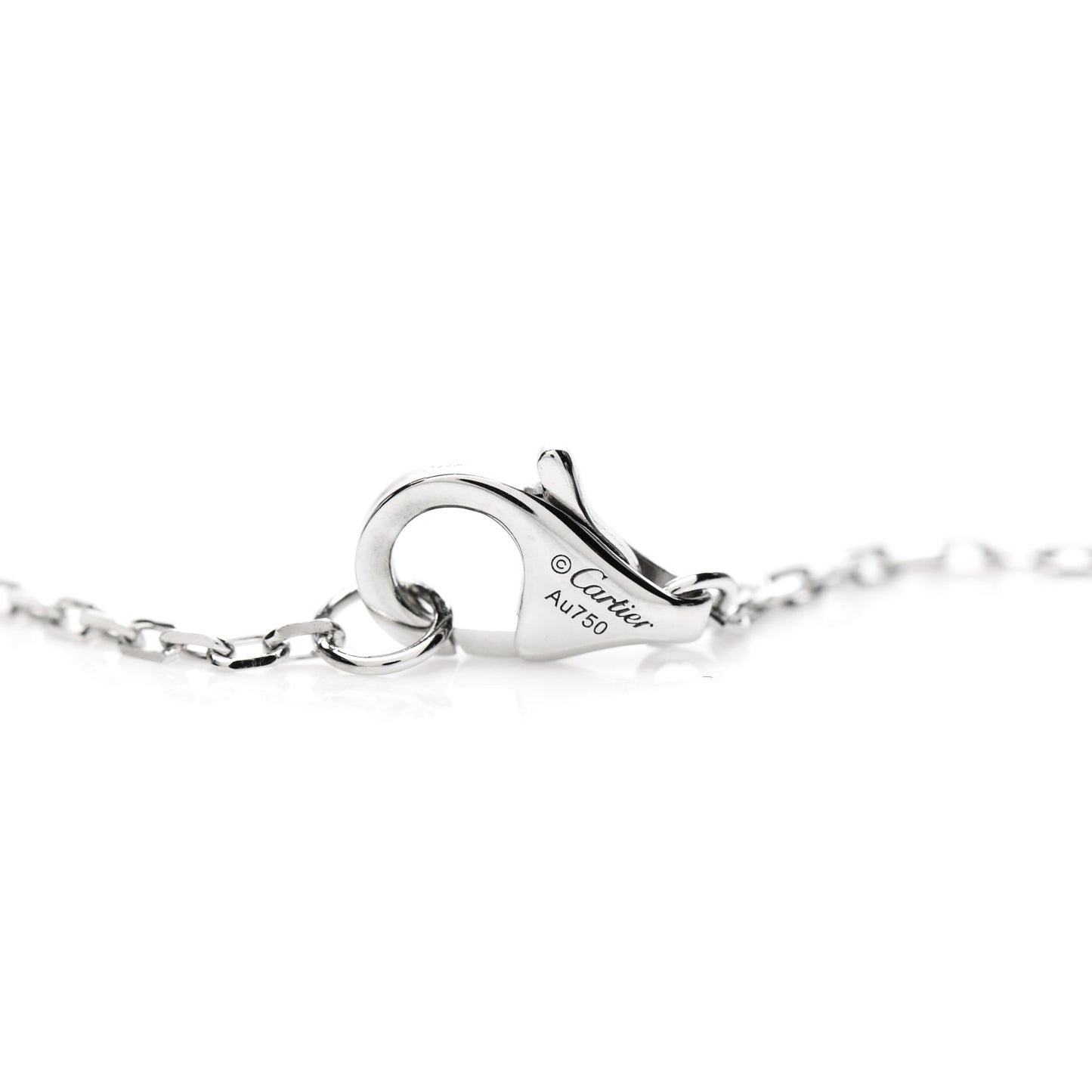 18K White Gold Diamond Juste Un Clou Necklace