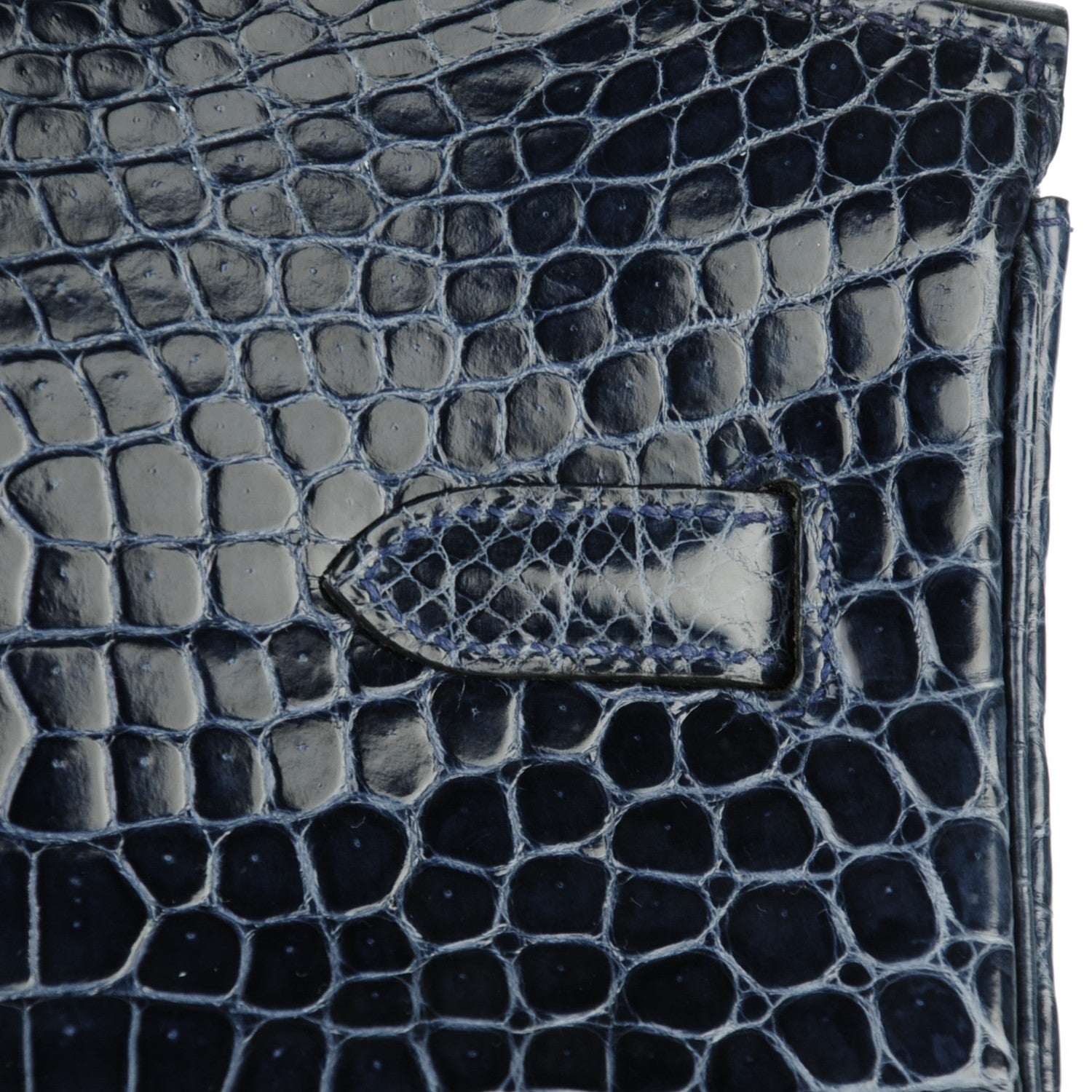 Hermes Shiny Porosus Crocodile Birkin 35 Bleu Abysse 26 of 27