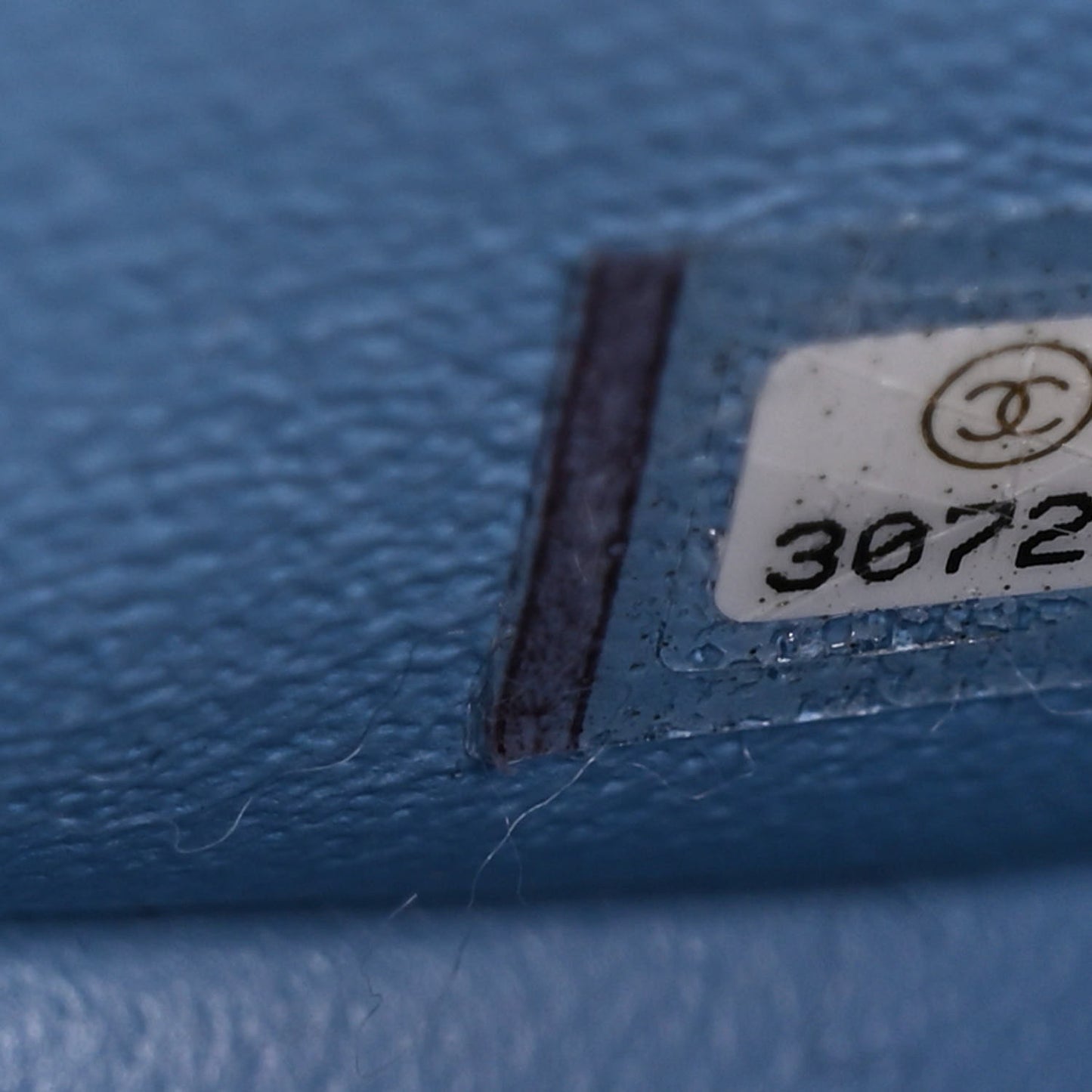 Lambskin Quilted Mini Rectangular Flap Light Blue