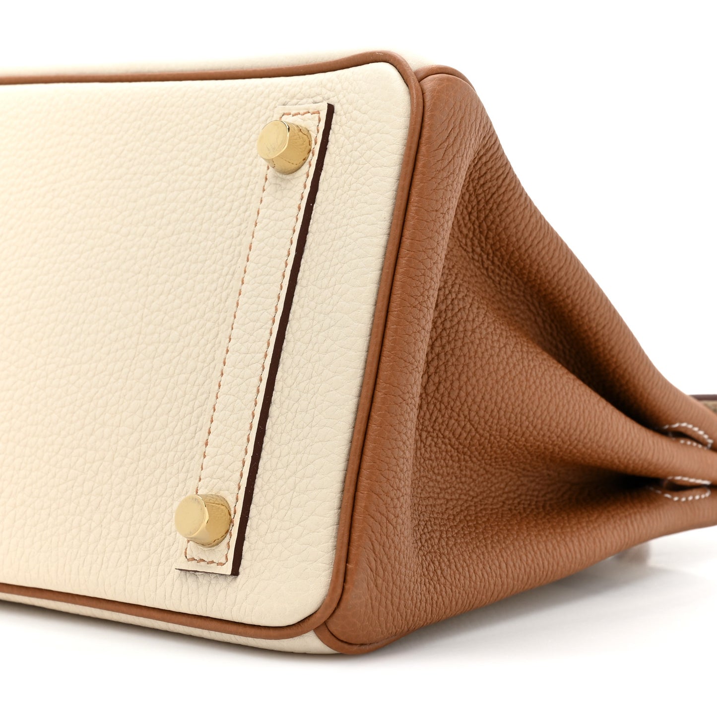 Togo Horseshoe Birkin 25 Craie Gold