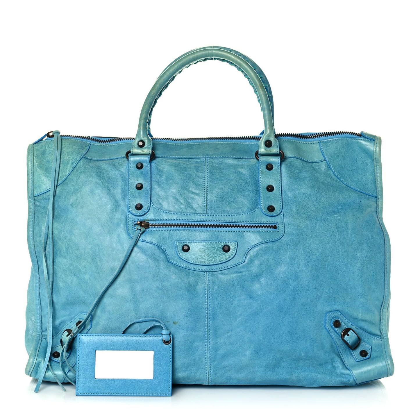 Agneau Classic Hardware Weekender Sky Blue