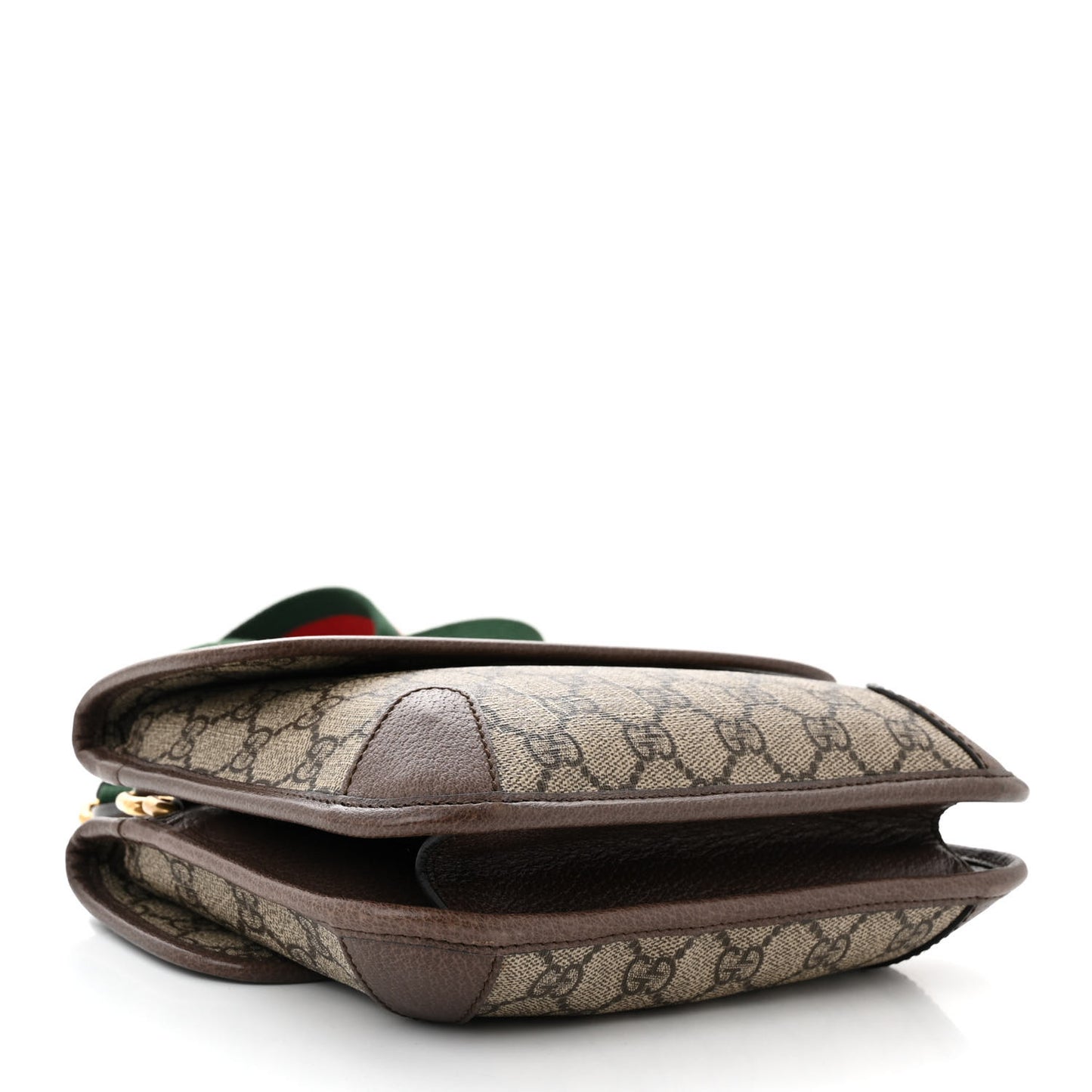GG Supreme Monogram Web Small Neo Vintage Double Flap Messenger Bag Beige New Acero