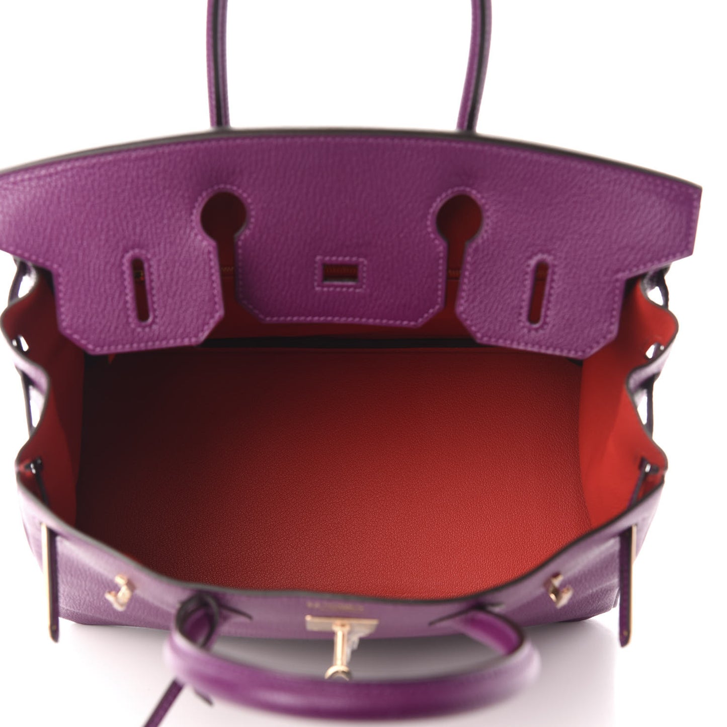 Chevre Mysore Horseshoe Birkin 30 Anemone Rouge de Coeur