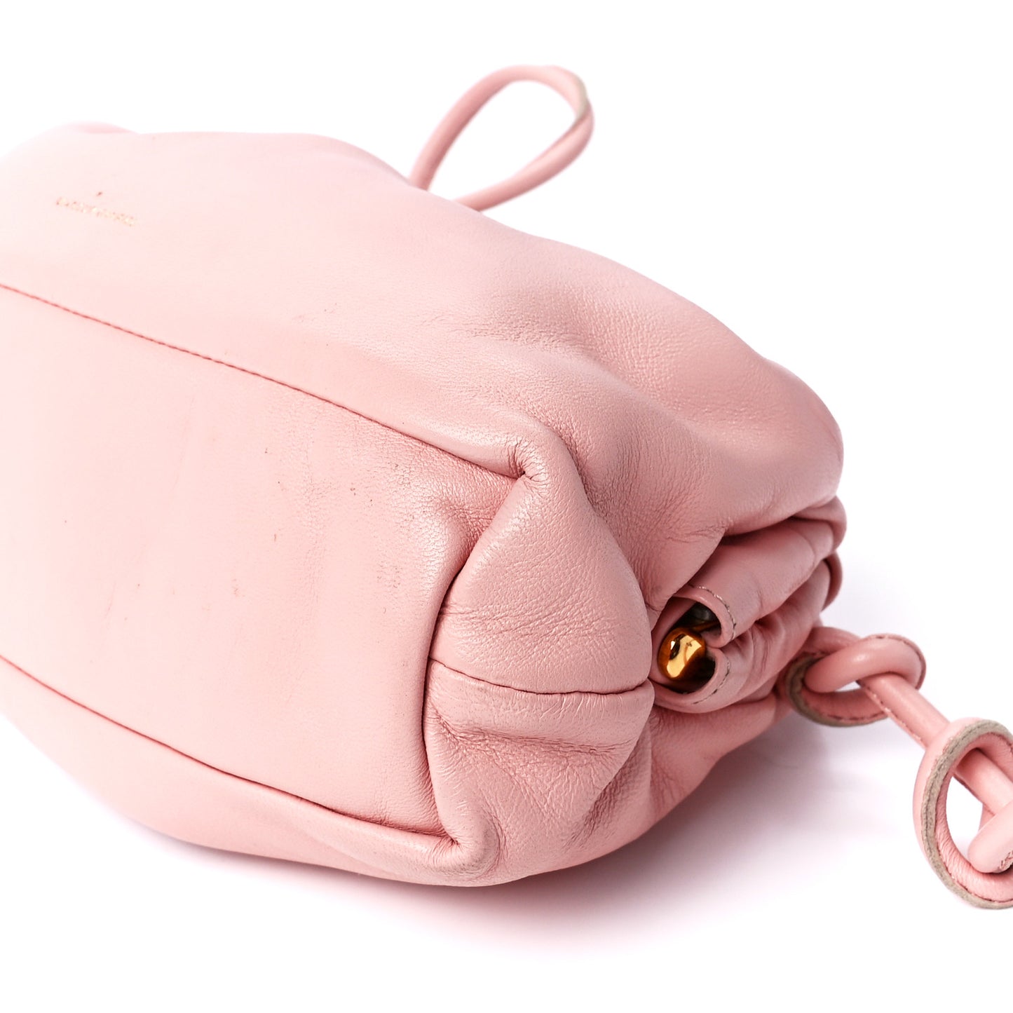 Lambskin Mini Cloud Clutch Dahlia