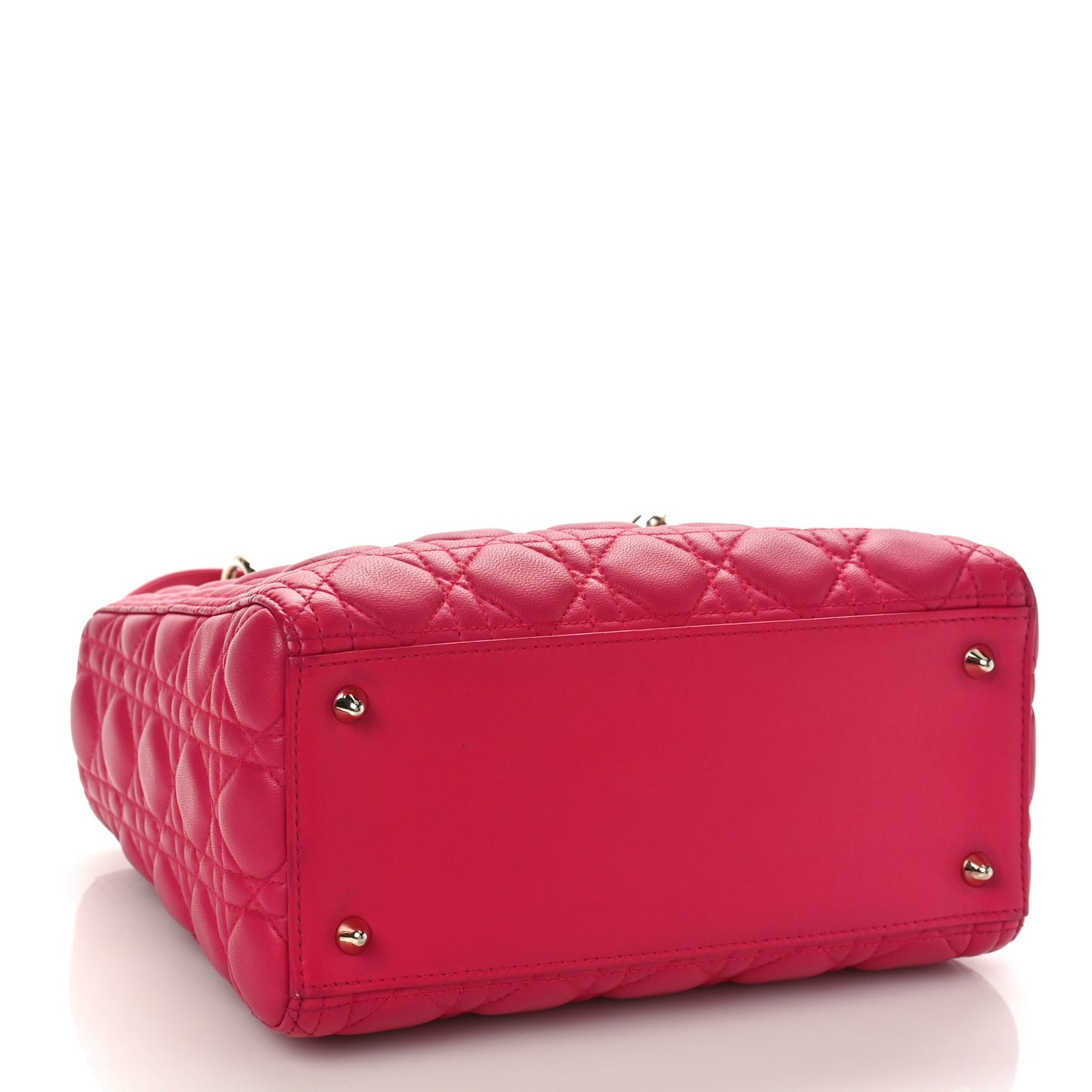 Lambskin Cannage Medium Lady Dior Pink