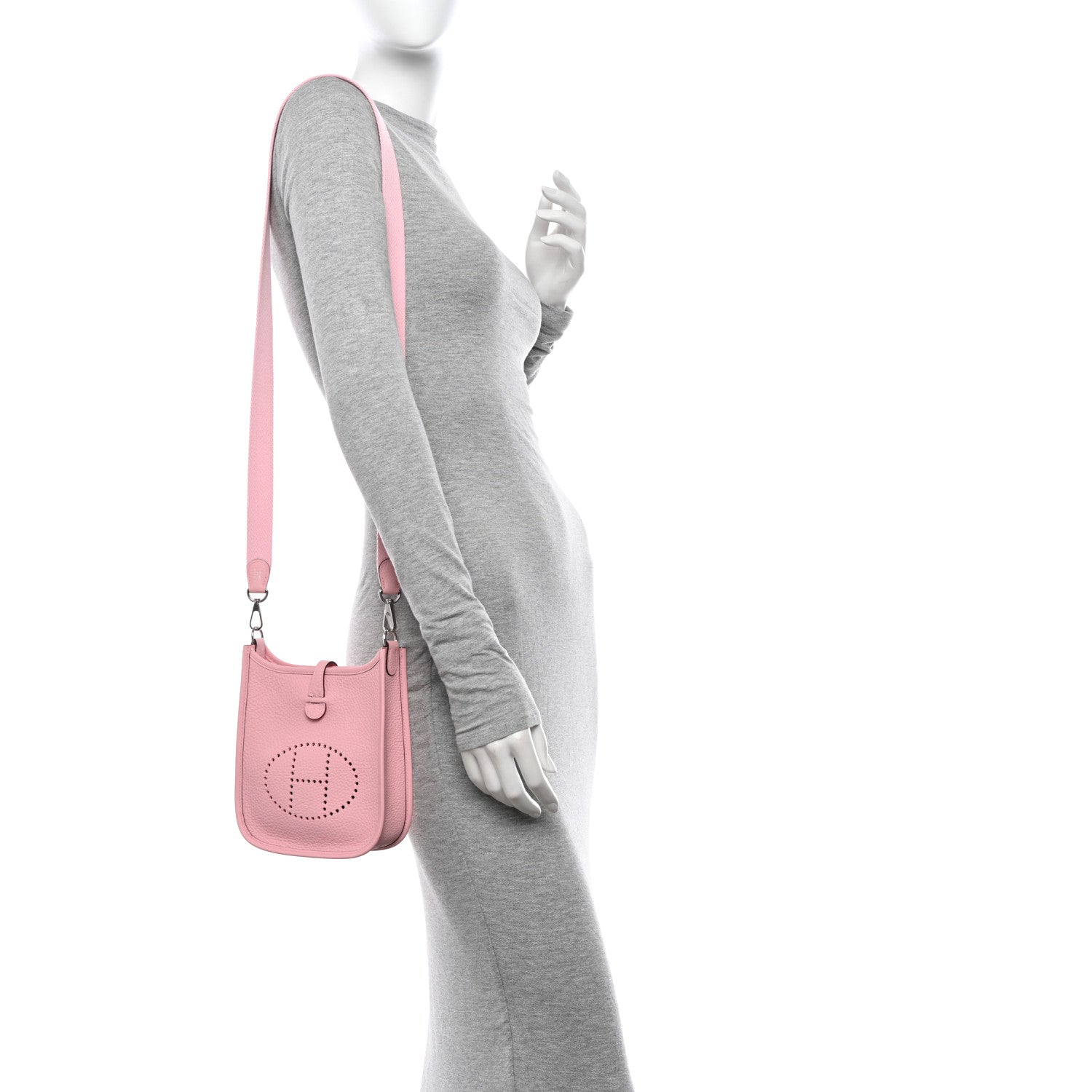Hermes Taurillon Clemence Evelyne TPM Rose Sakura 2 of 11