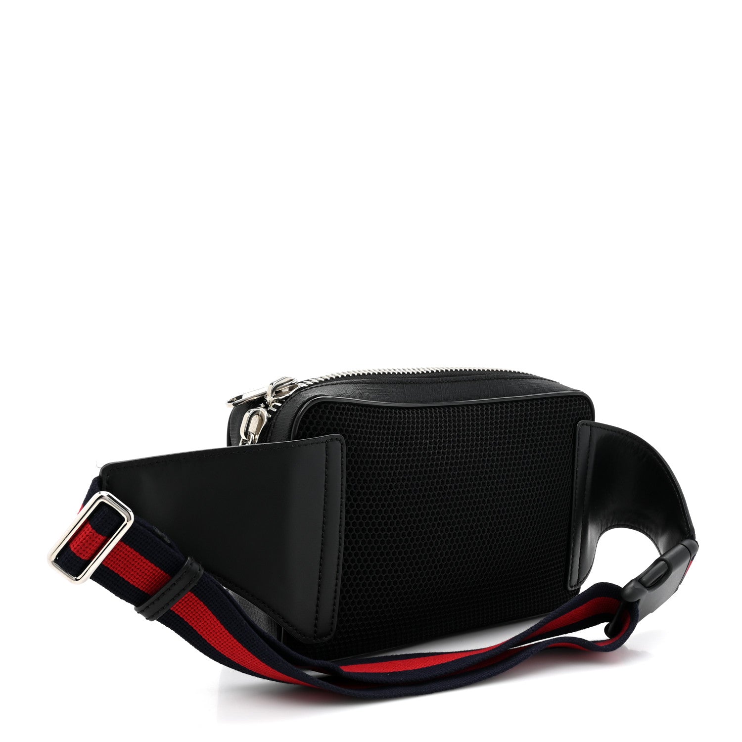 Gucci Soft GG Supreme Monogram Web Belt Bag Black Grey 2 of 10