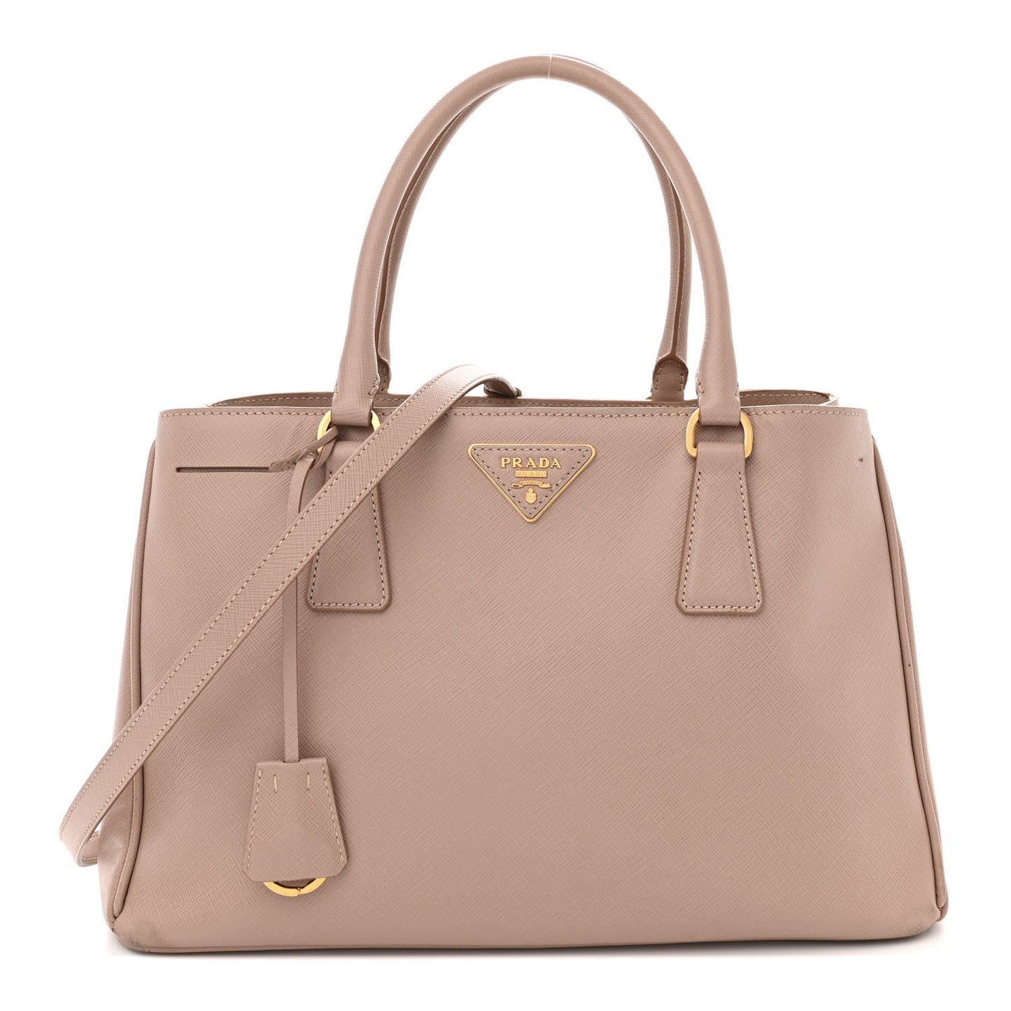 Saffiano Lux Medium Tote Cammeo