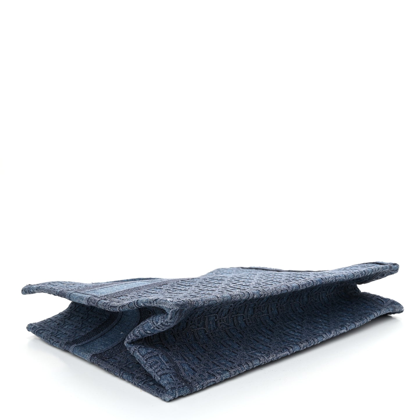 Oblique Denim Book Tote Denim Blue