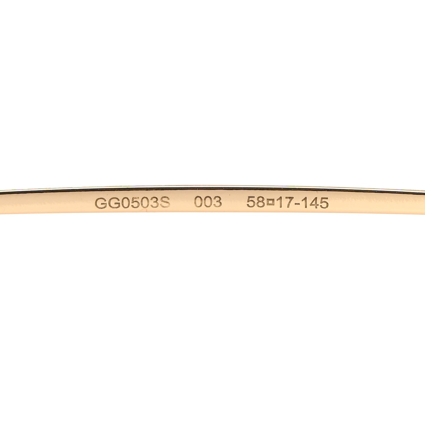 Metal Aviator Sunglasses GG0503S Gold