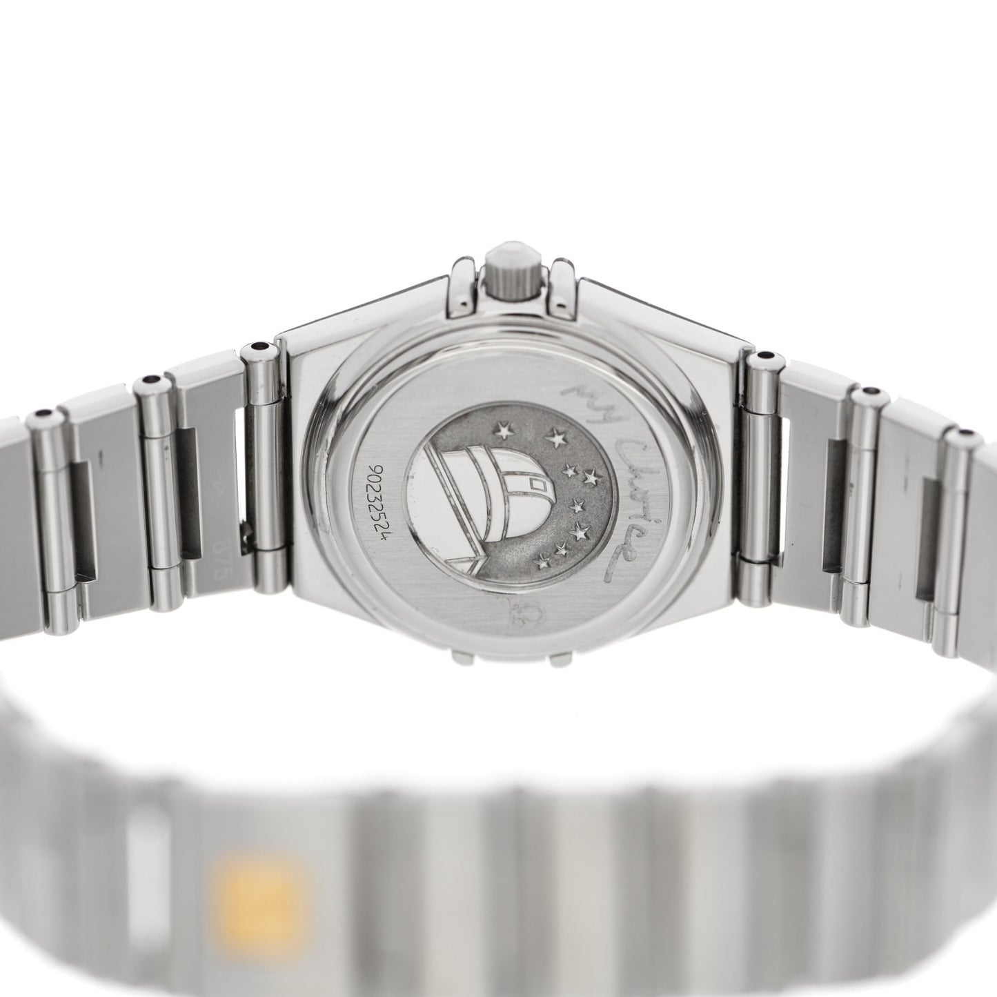 Stainless Steel Diamond Bezel Mother of Pearl 22mm Constellation My Choice Quartz Watch 1465.71.00