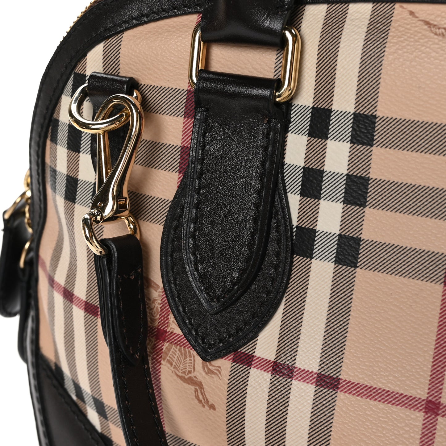 Haymarket Check Small Orchard Bowling Bag Chocolate