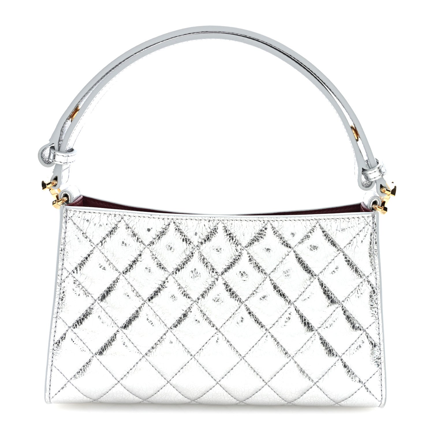 Chanel Metallic Aged Calfskin Quilted Hobo Bag Silver 1907214