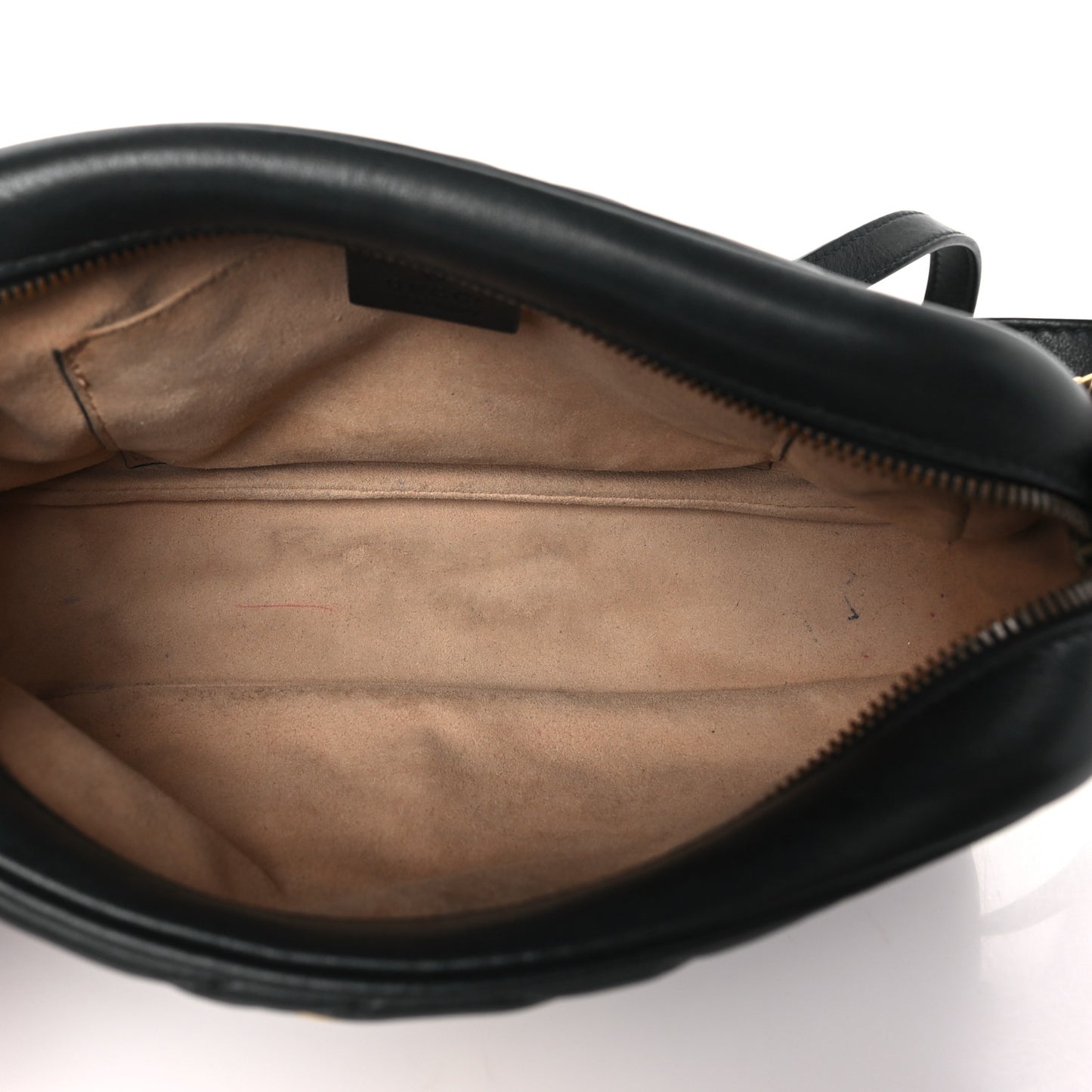 Calfskin Matelasse Small GG Marmont Chain Shoulder Bag Black