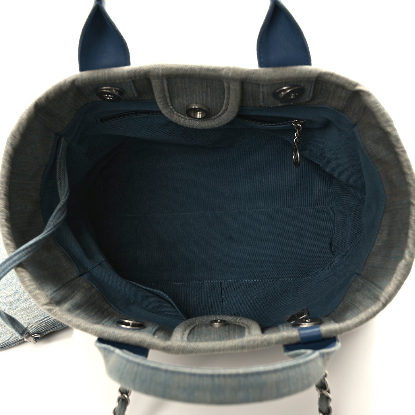 Denim Small Deauville Tote Light Blue
