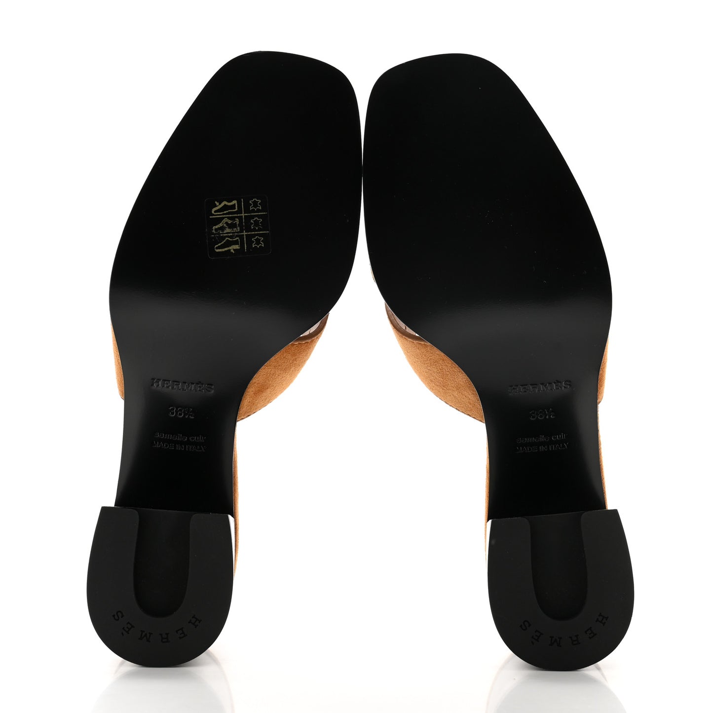 Suede Goatskin Helia 60 Sandals 38.5 Naturel