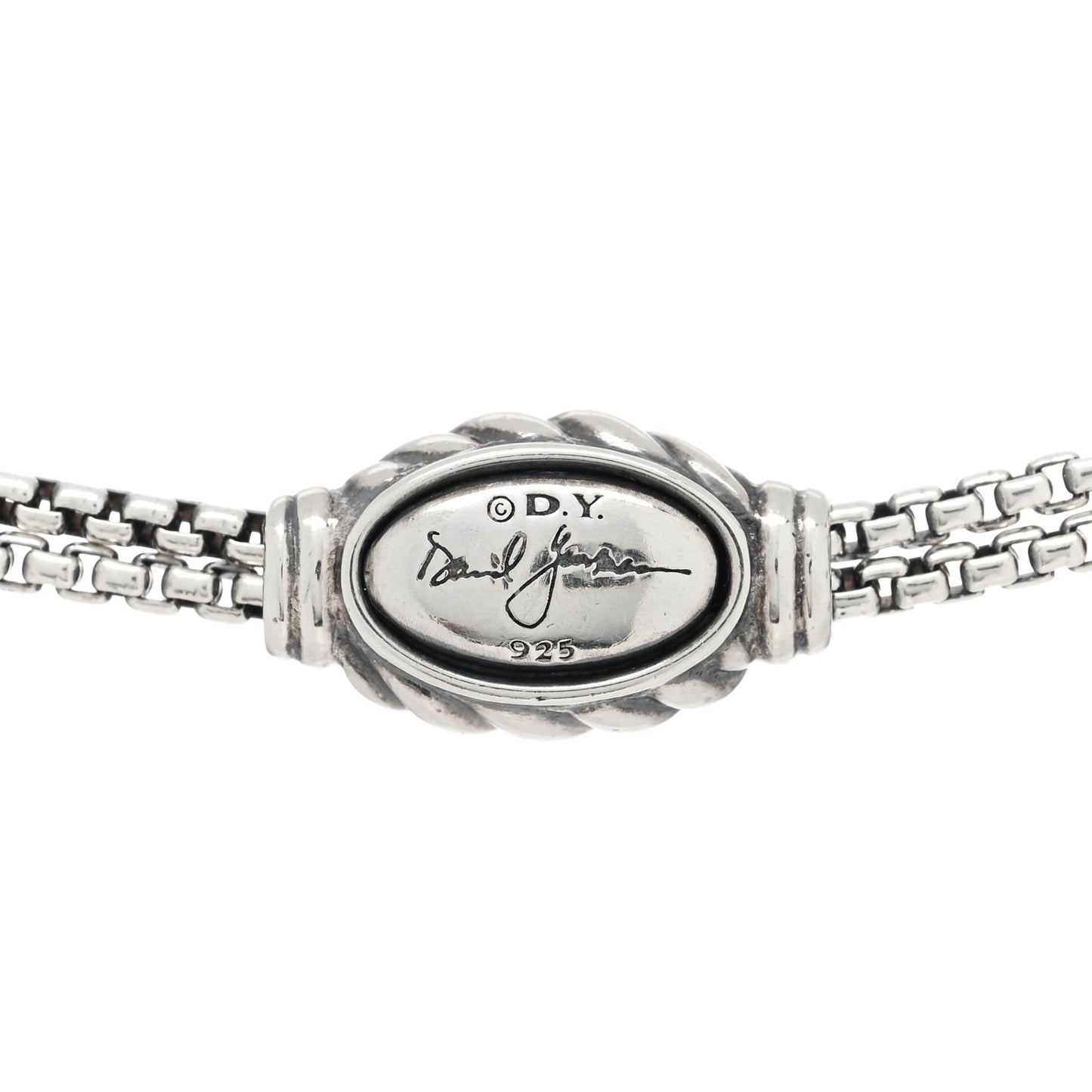 Sterling Silver 14K Yellow Gold 28mm Crossover Pendant Necklace