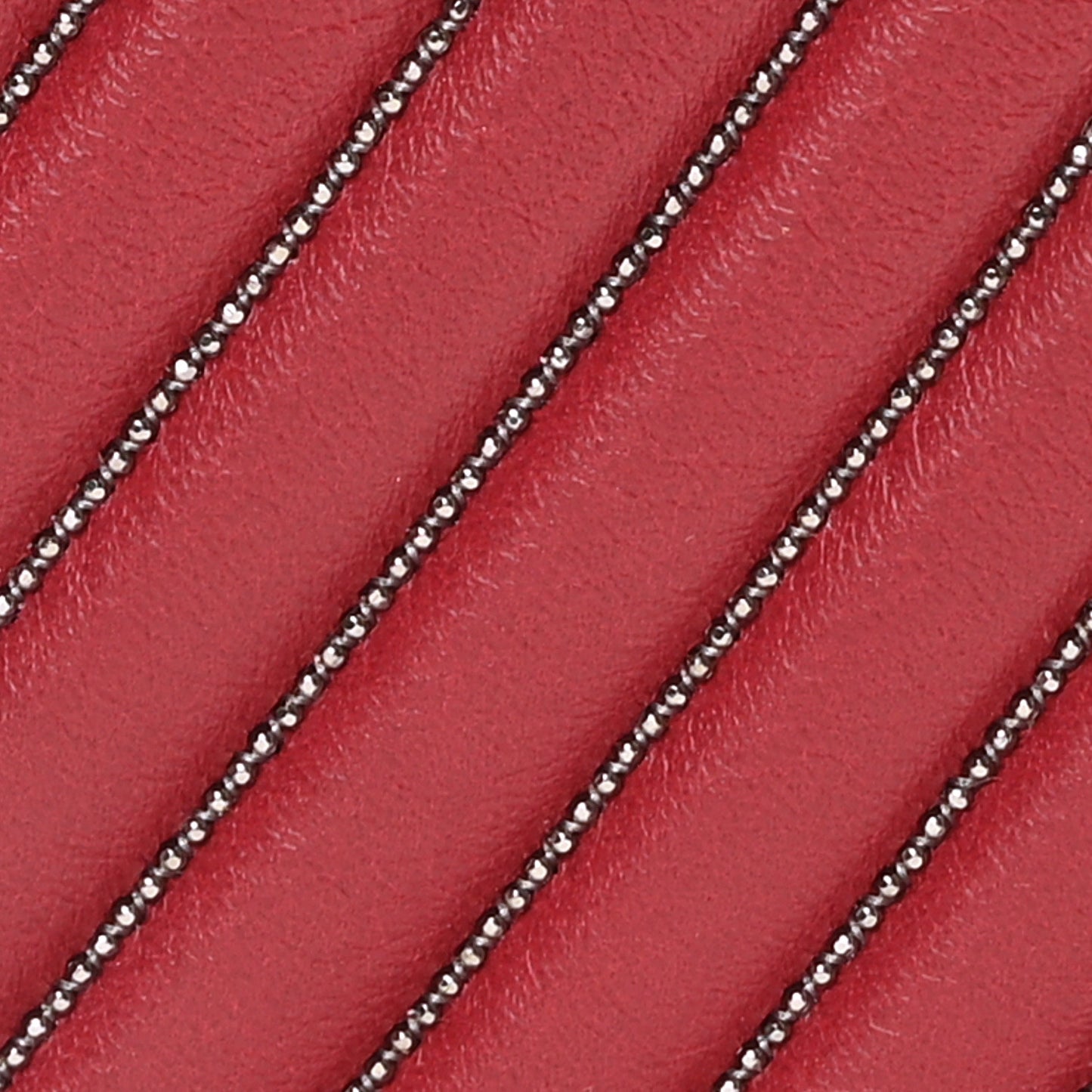 Lambskin Chevron Chain Stitched Medium Boy Flap Dark Red