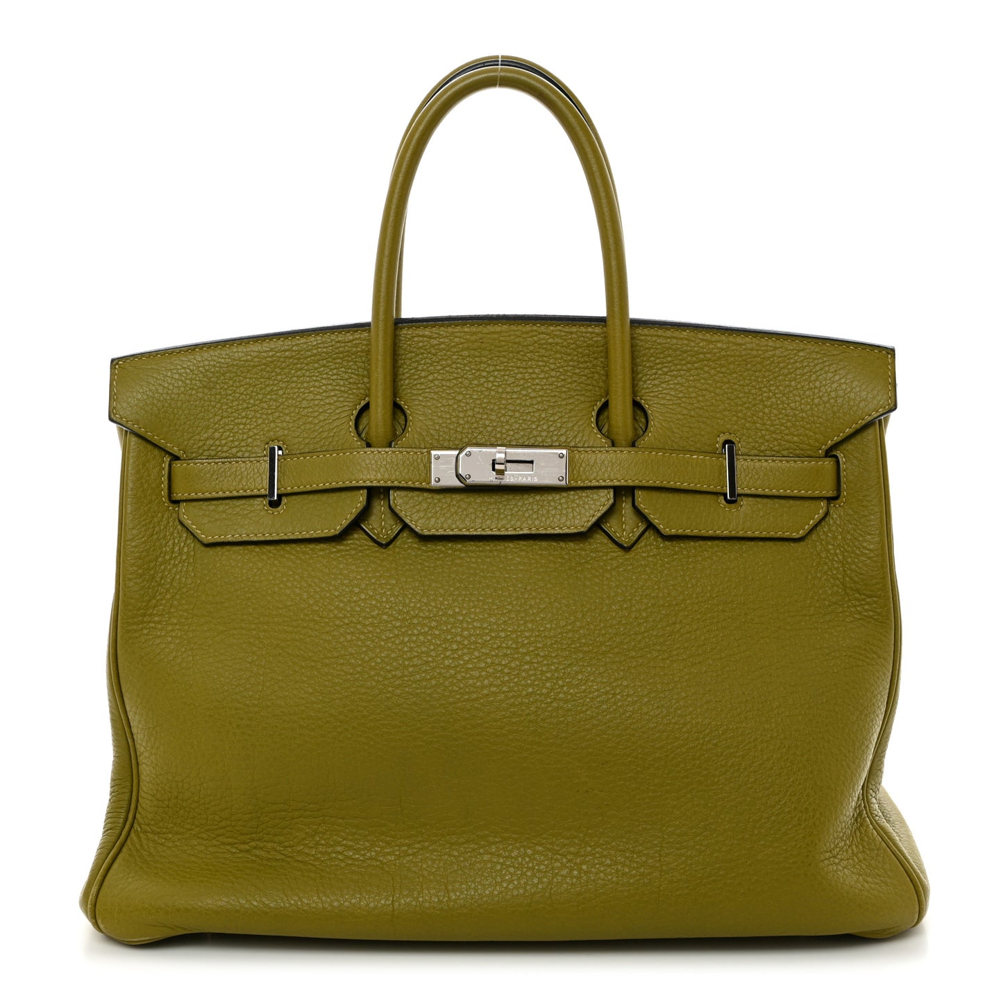 Taurillon Clemence Birkin 35 Vert Chartreuse