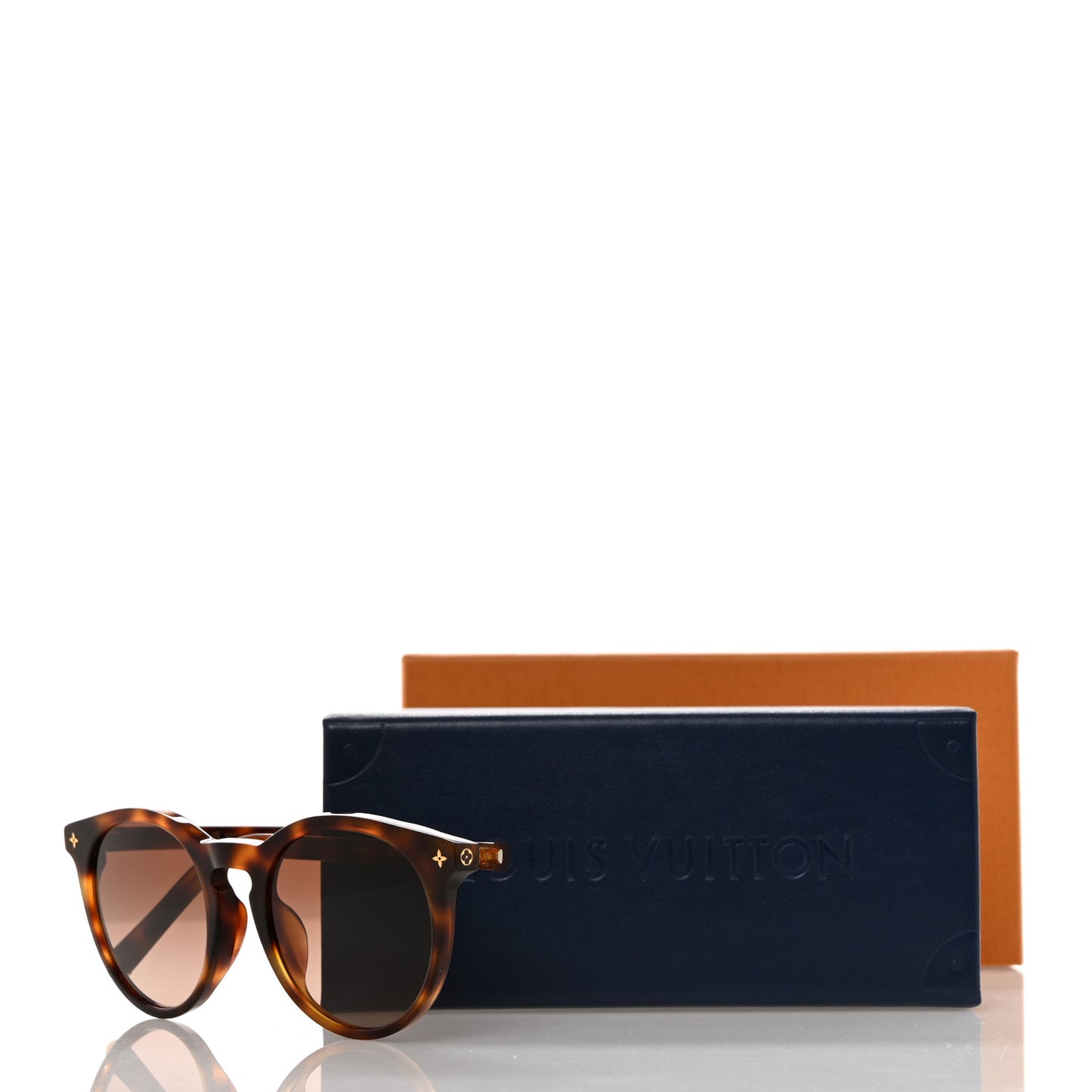 Acetate My Monogram Light Round Sunglasses Z2005E Havana