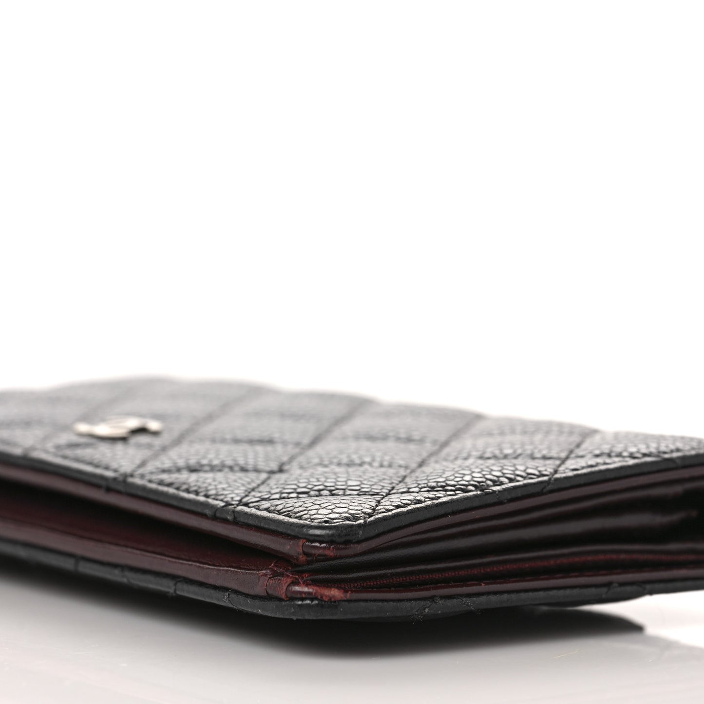 Caviar Quilted Yen Wallet Black