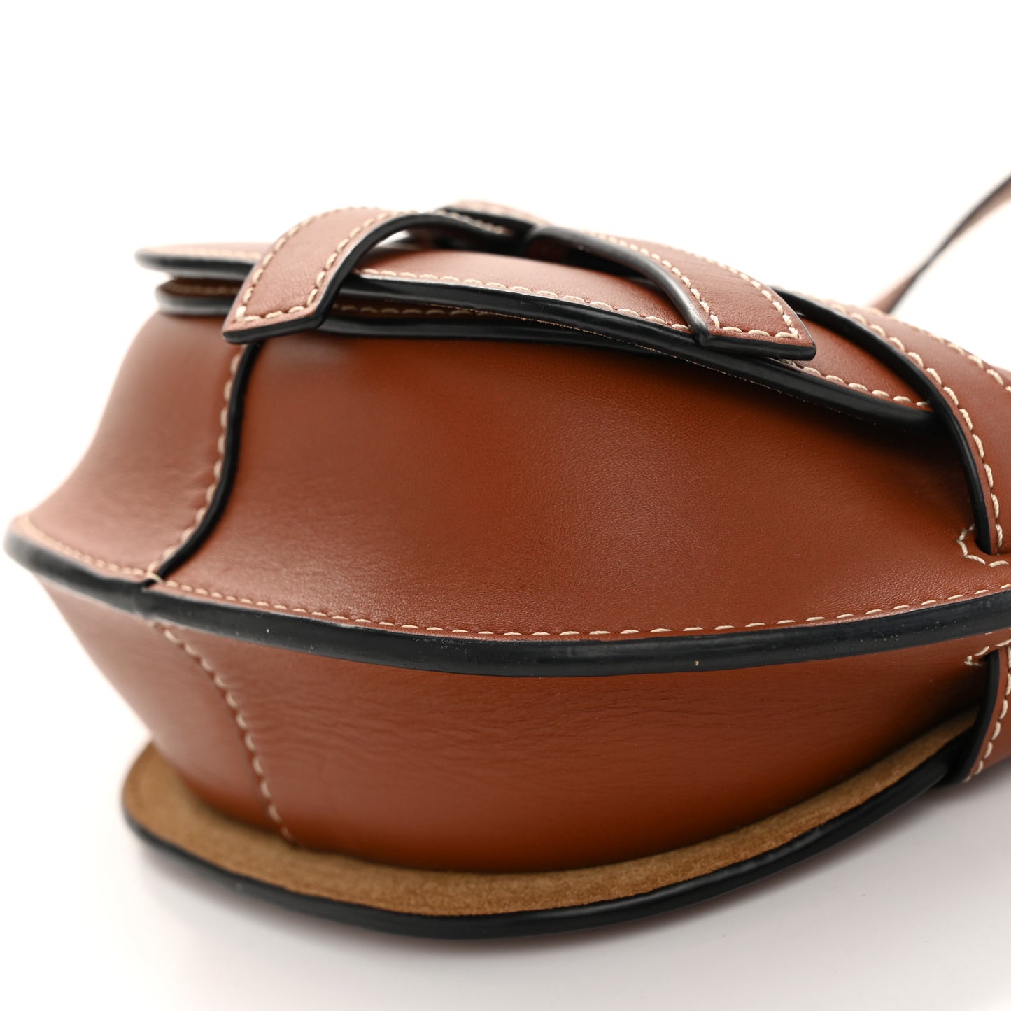 Calfskin Mini Gate Crossbody Bag Rust