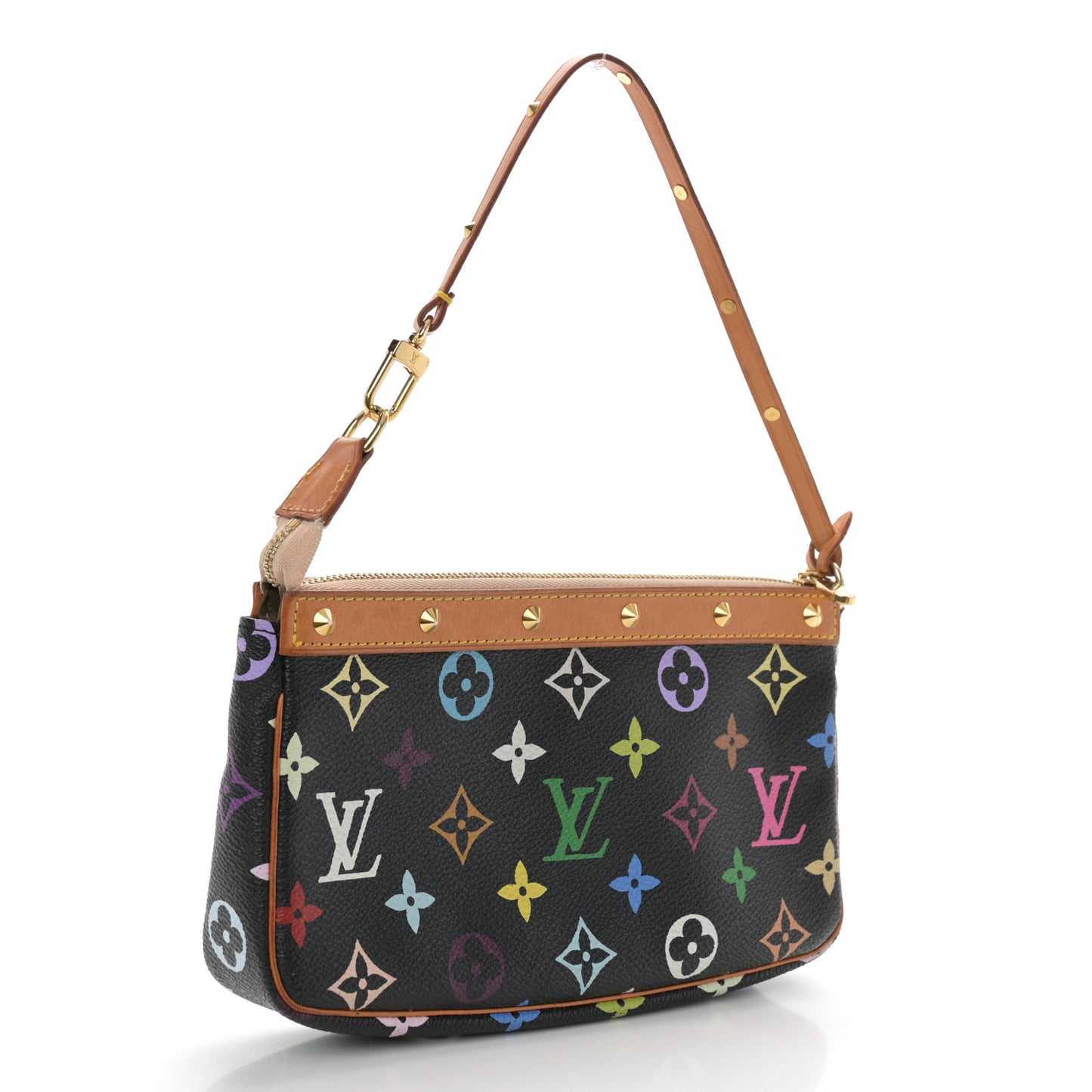 Monogram Multicolor Pochette Accessories Black