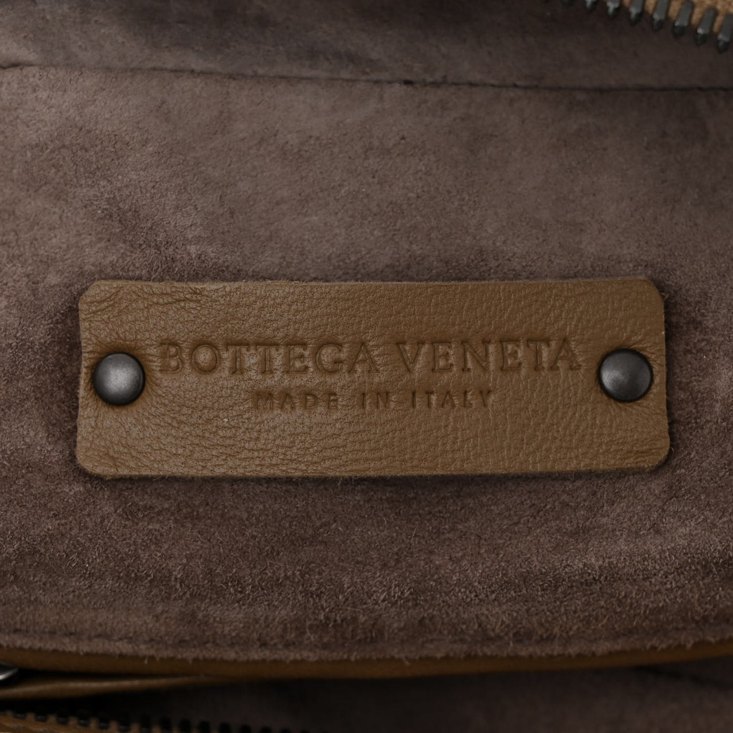 Nappa Intrecciato Brick Tote Camel