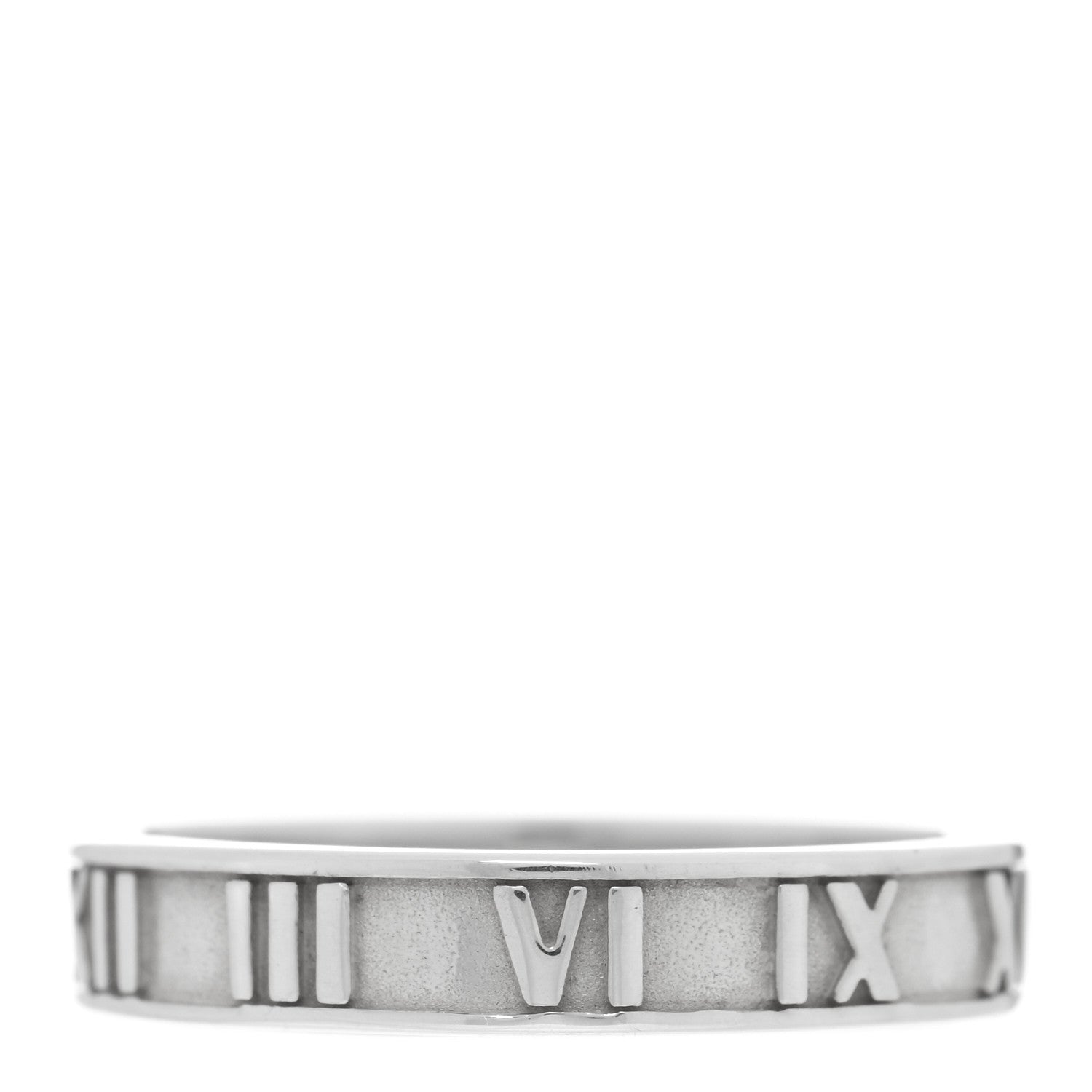 Tiffany Sterling Silver Narrow Atlas Ring 57 8 1 of 4