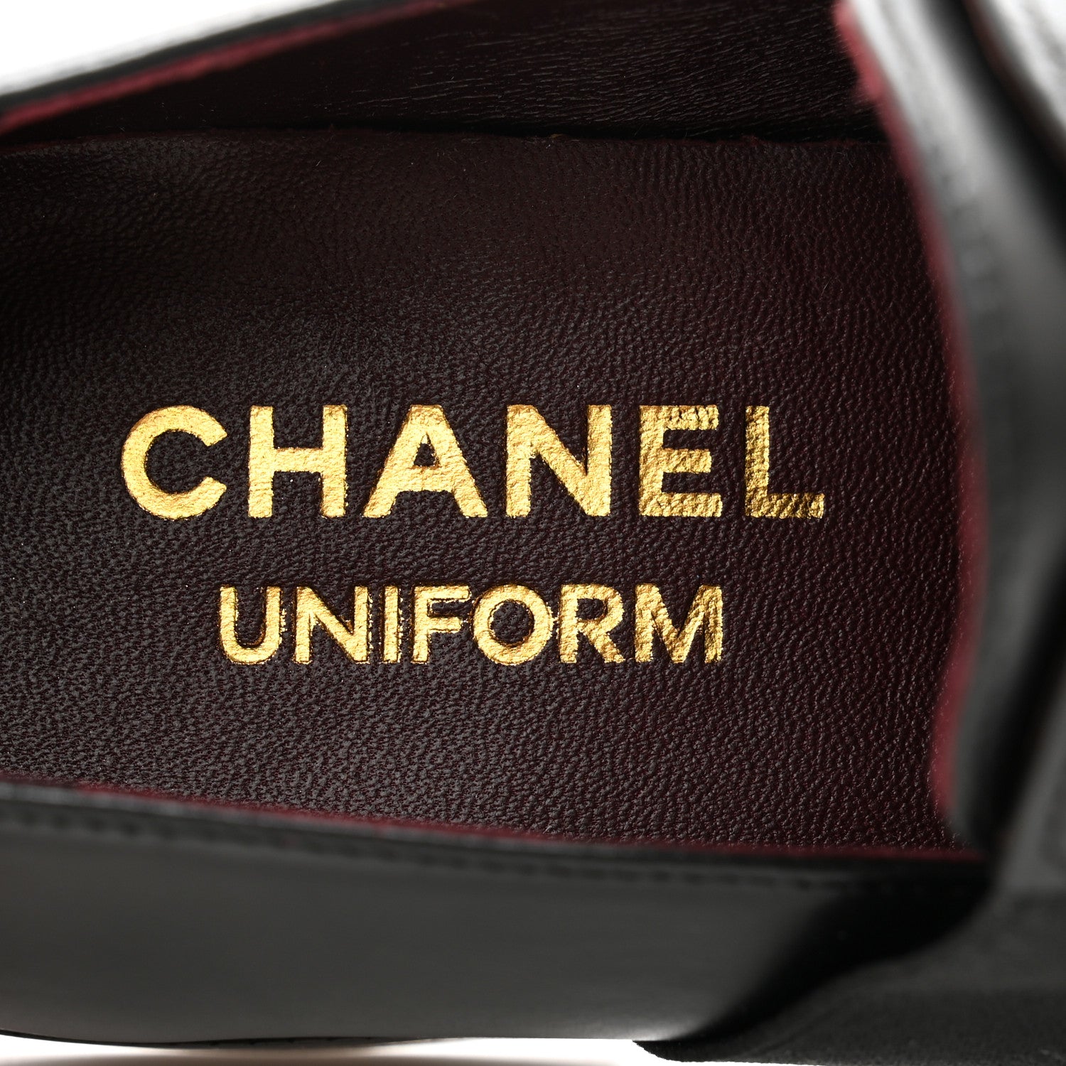 Chanel Calfskin Elastic Lace Up Cap Toe CC Loafers 36 Black 6 of 12