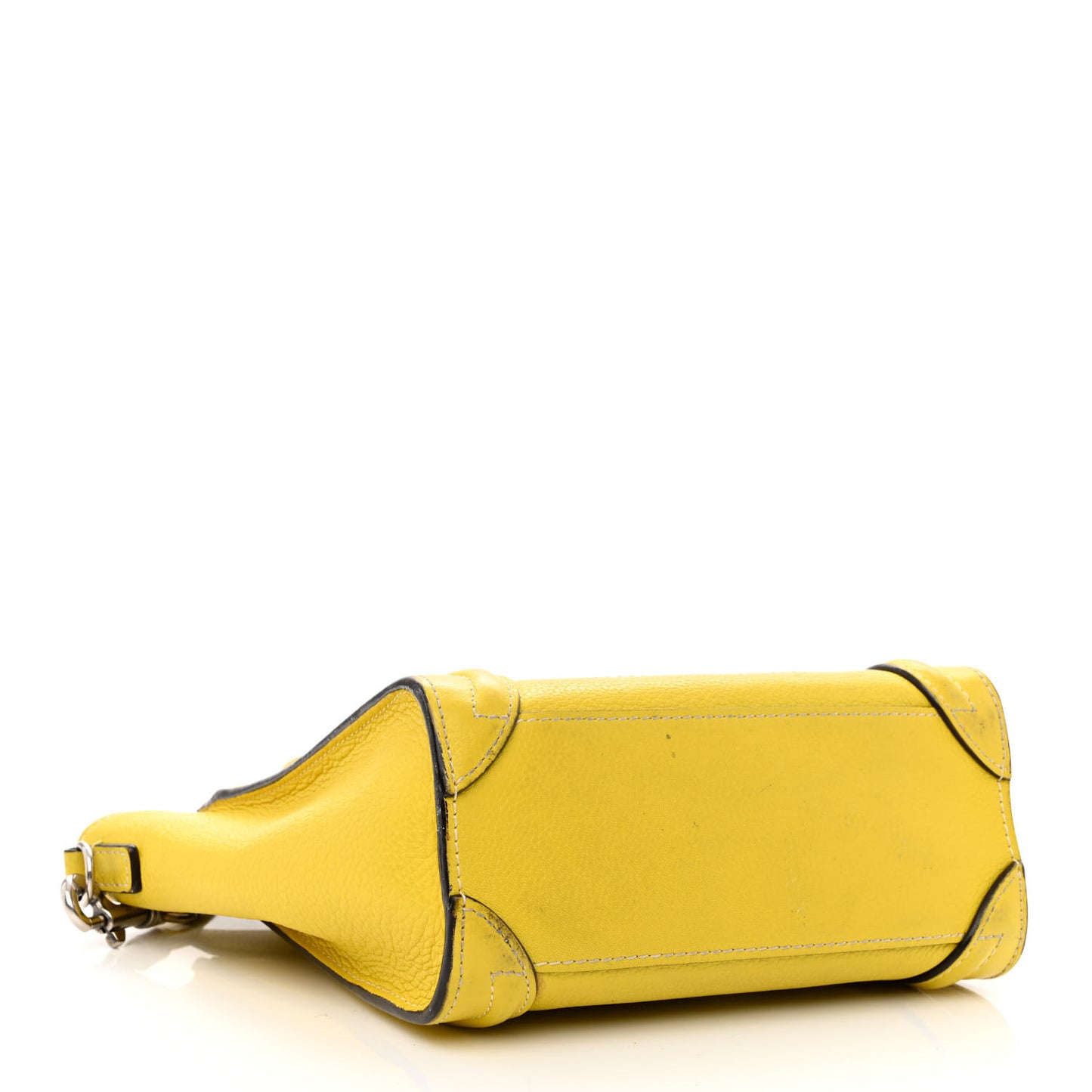 Drummed Calfskin Nano Luggage Citron
