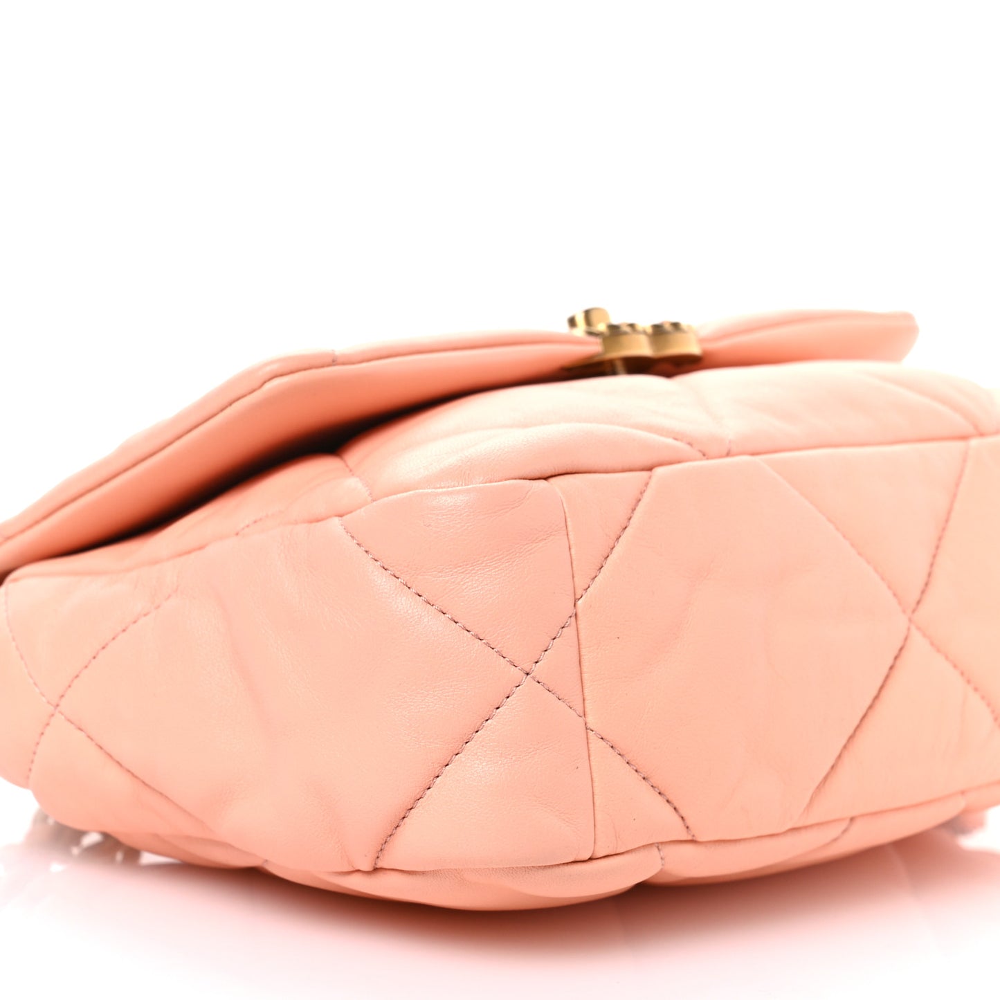 Lambskin Quilted Medium Chanel 19 Flap Light Pink