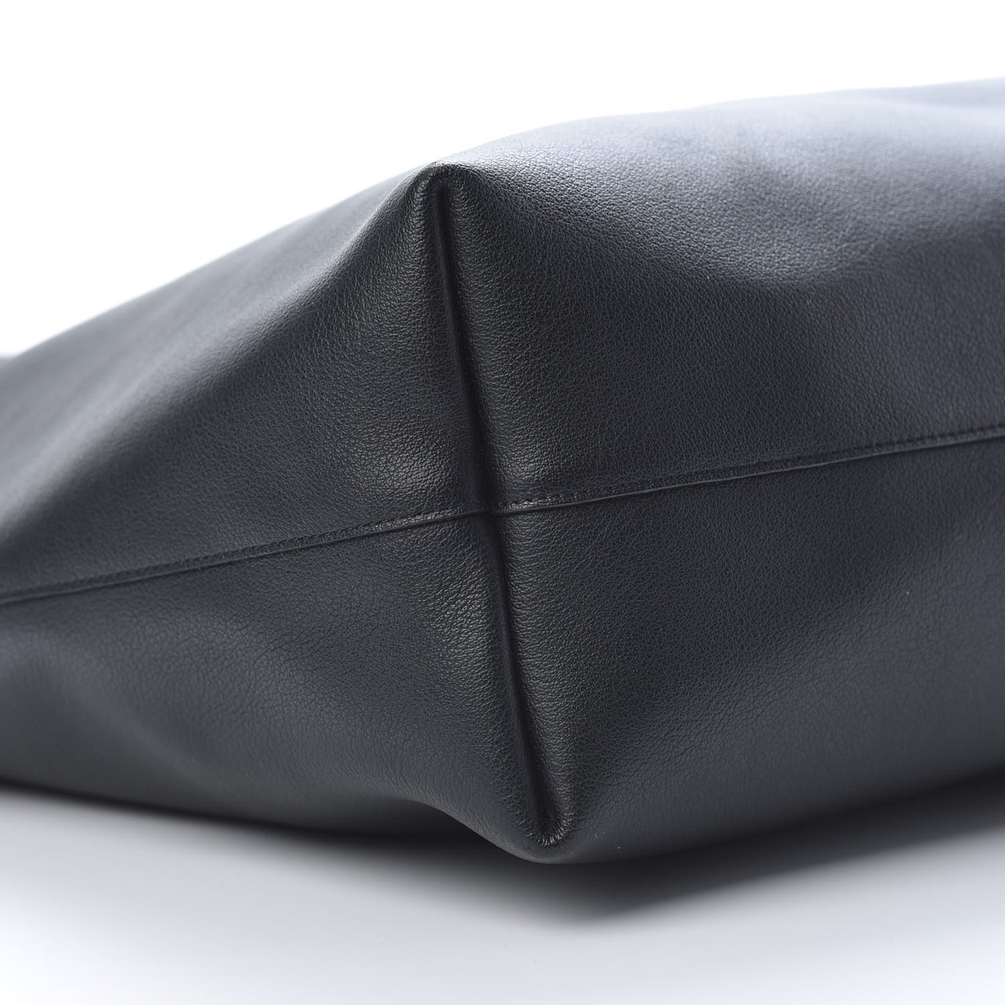 Calfskin Large Shopping Tote Black