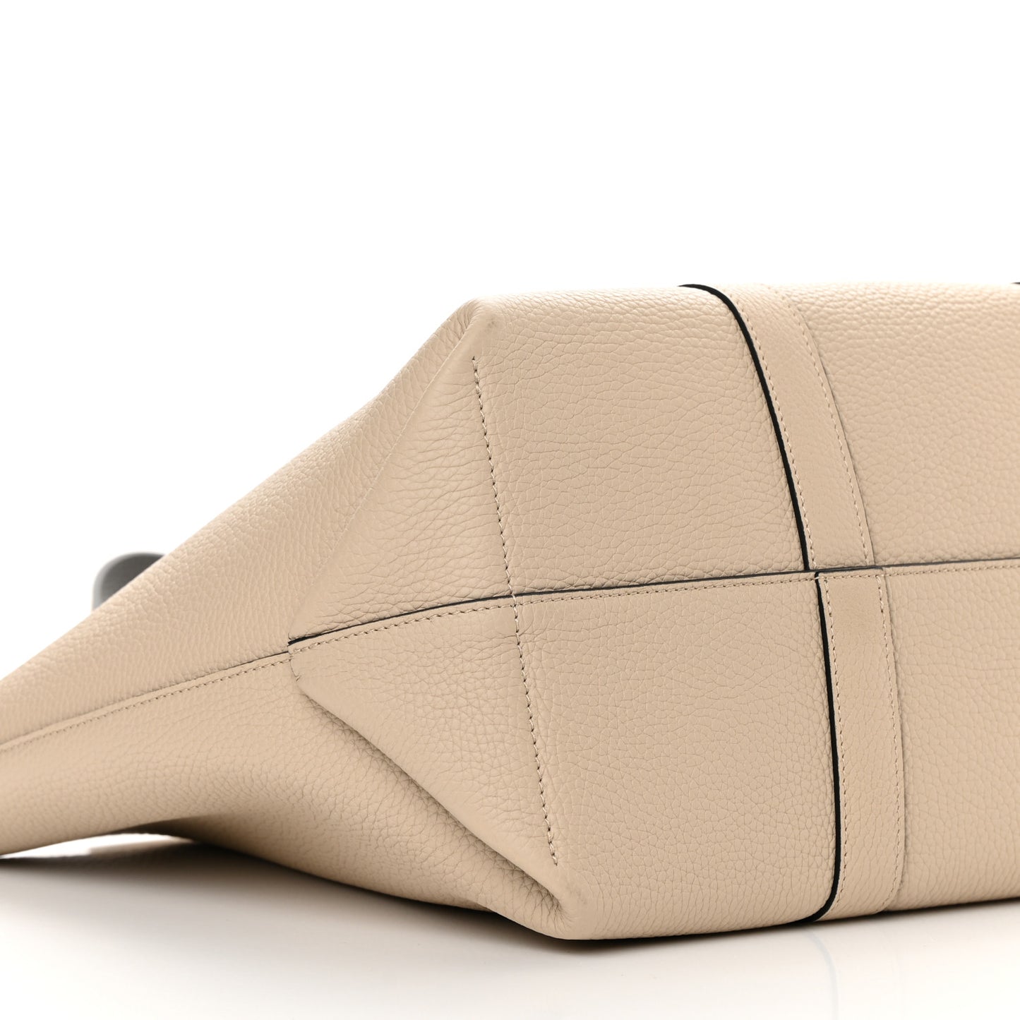 Taurillon Gex Calfskin Duo Reversible Tote Greige Zinc
