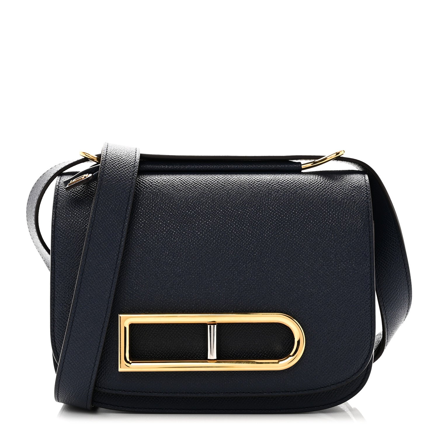 Delvaux Alpina Calfskin Lingot Crossbody Night Sky 1808835