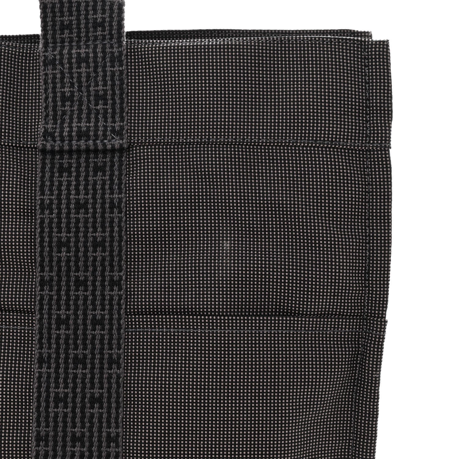 Hermes Toile Fourre Tout MM Grey Black 11 of 12