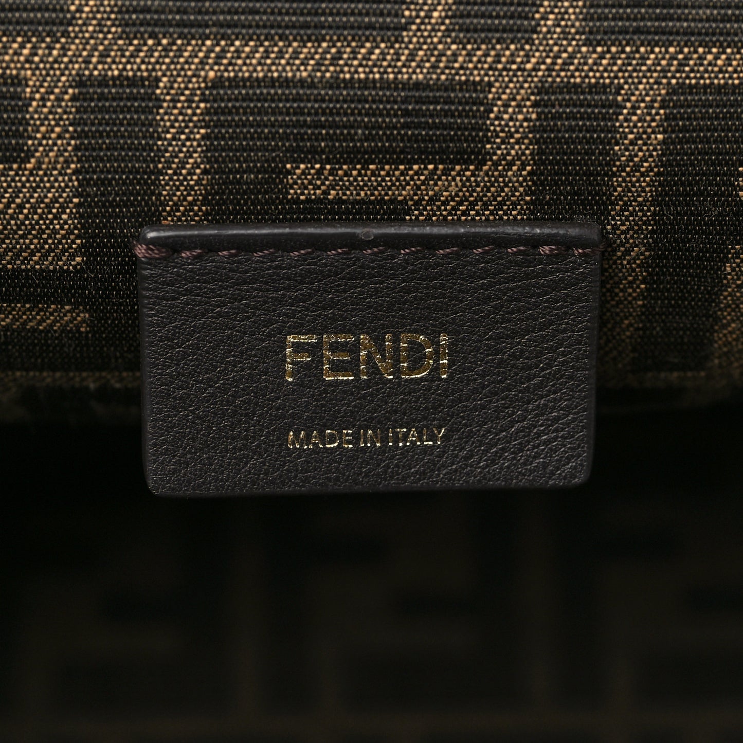 Shiny Nappa Medium Fendi First Caramello