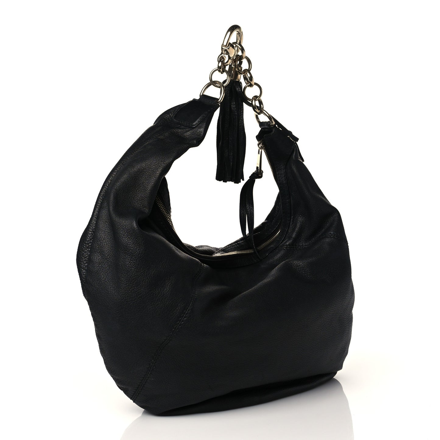 Calfskin Medium Sienna Hobo Black