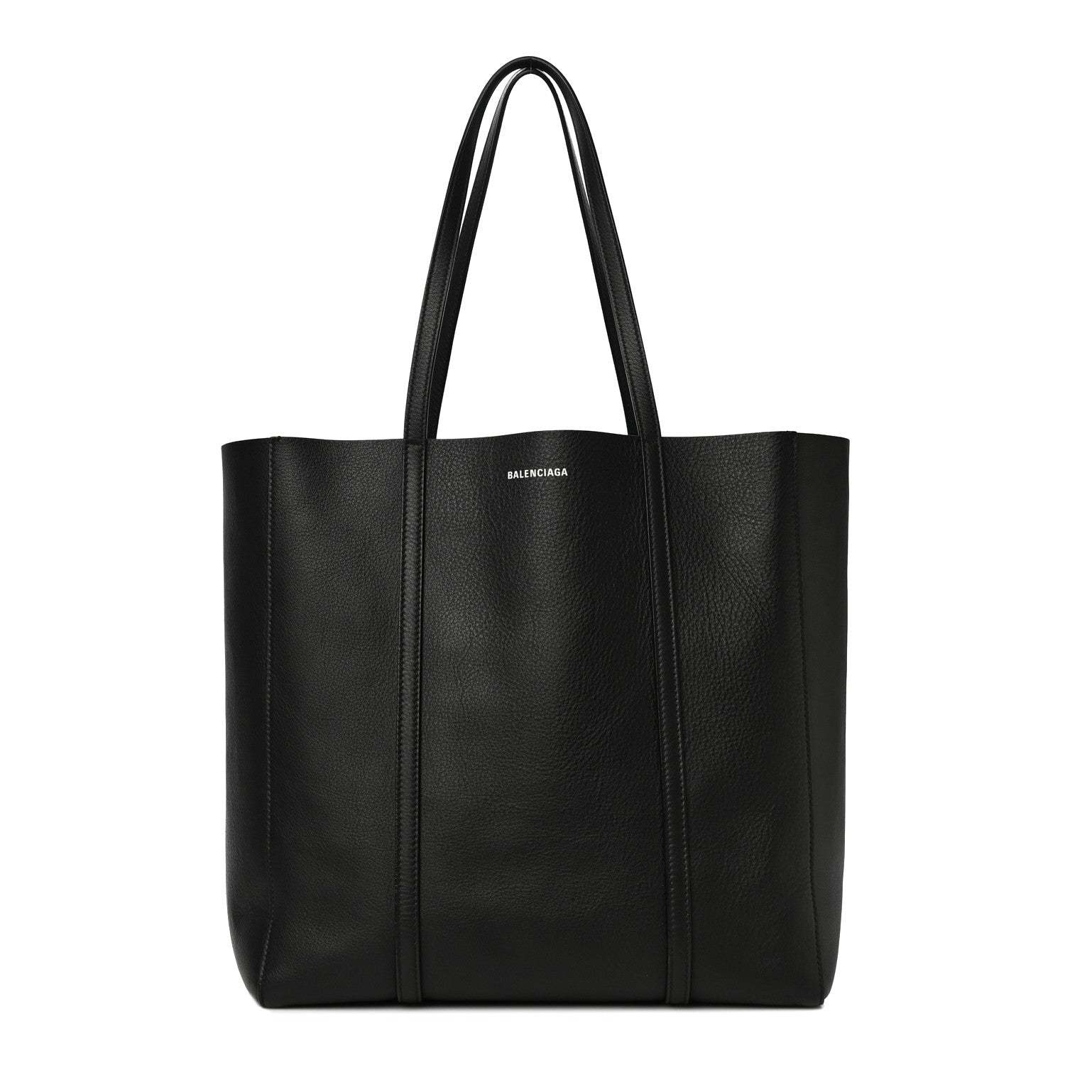 Balenciaga Calfskin Small Everyday Tote Bag Black 966344