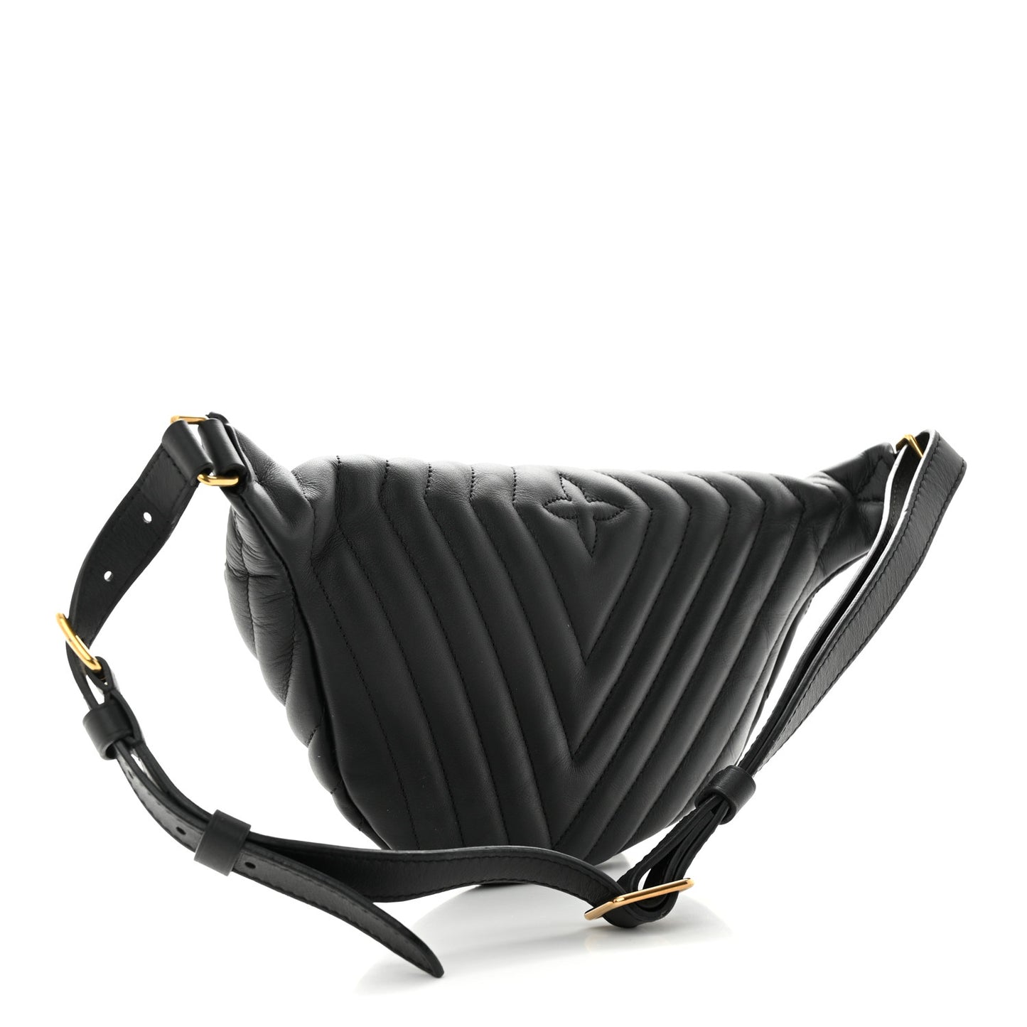 Calfskin Quilted New Wave Bumbag Black