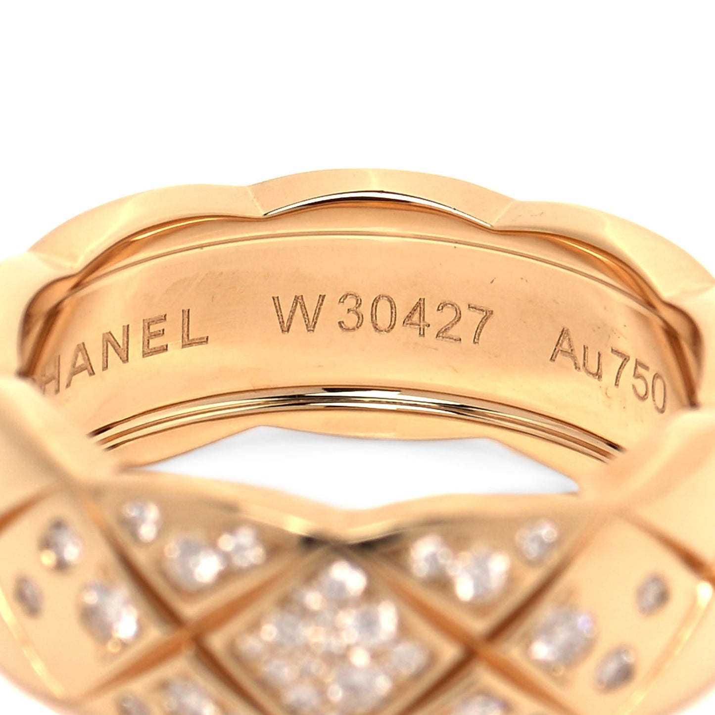 18K Yellow Gold Diamond Small Coco Crush Ring 49 4.75