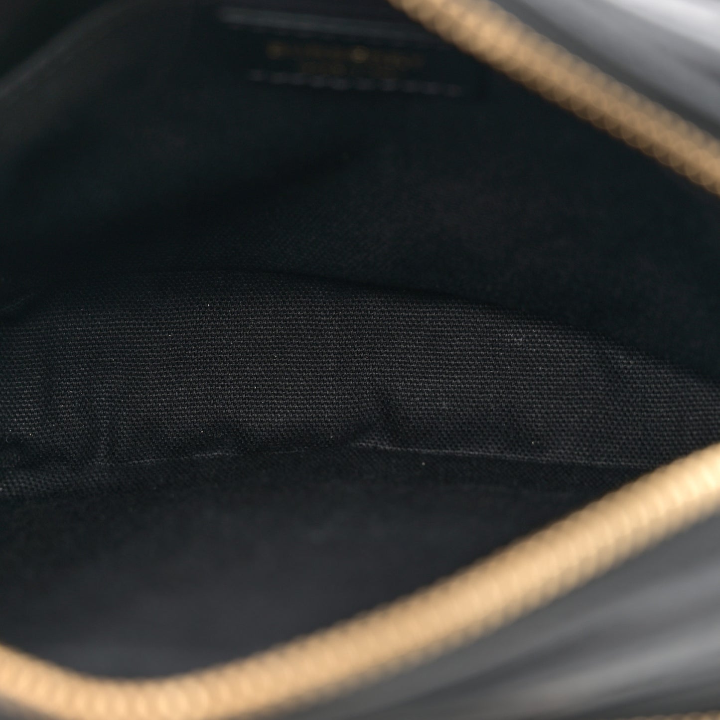 Calfskin Embossed Monogram Camera Chain Bag Black