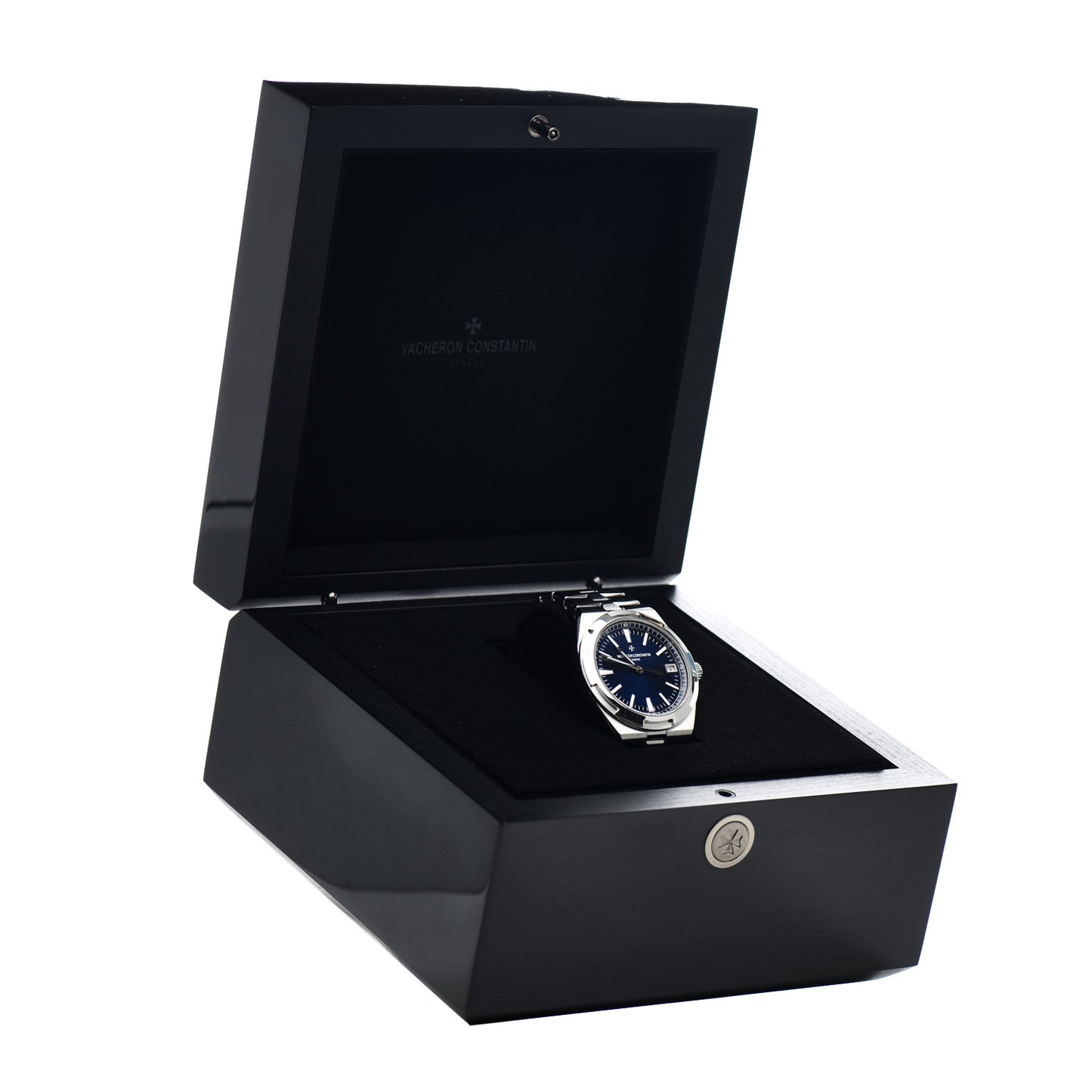 Stainless Steel 41mm Overseas Automatic Watch Blue 4500V/110A-B128