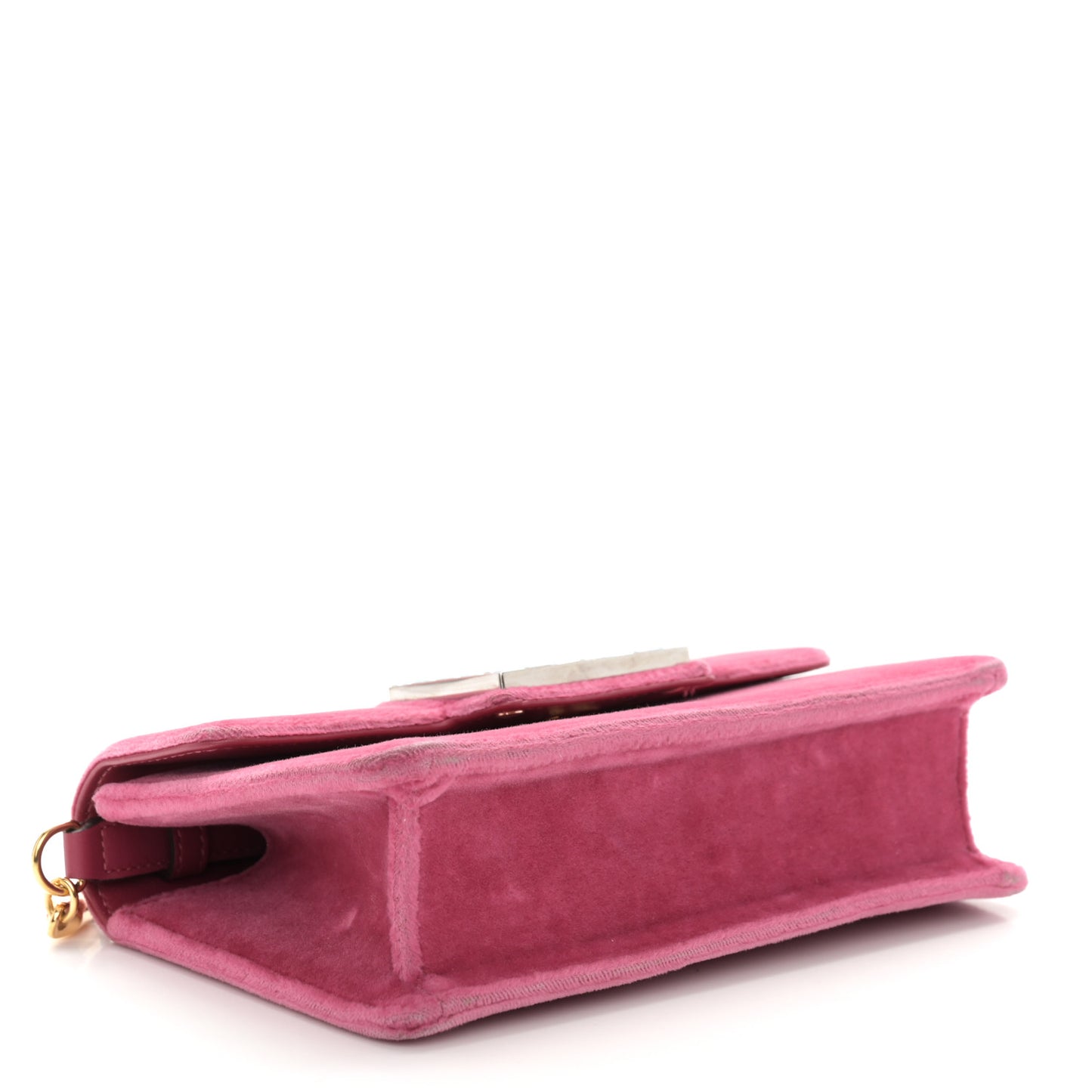 Velvet Crystal Square G Shoulder Bag Light Raspberry Rose