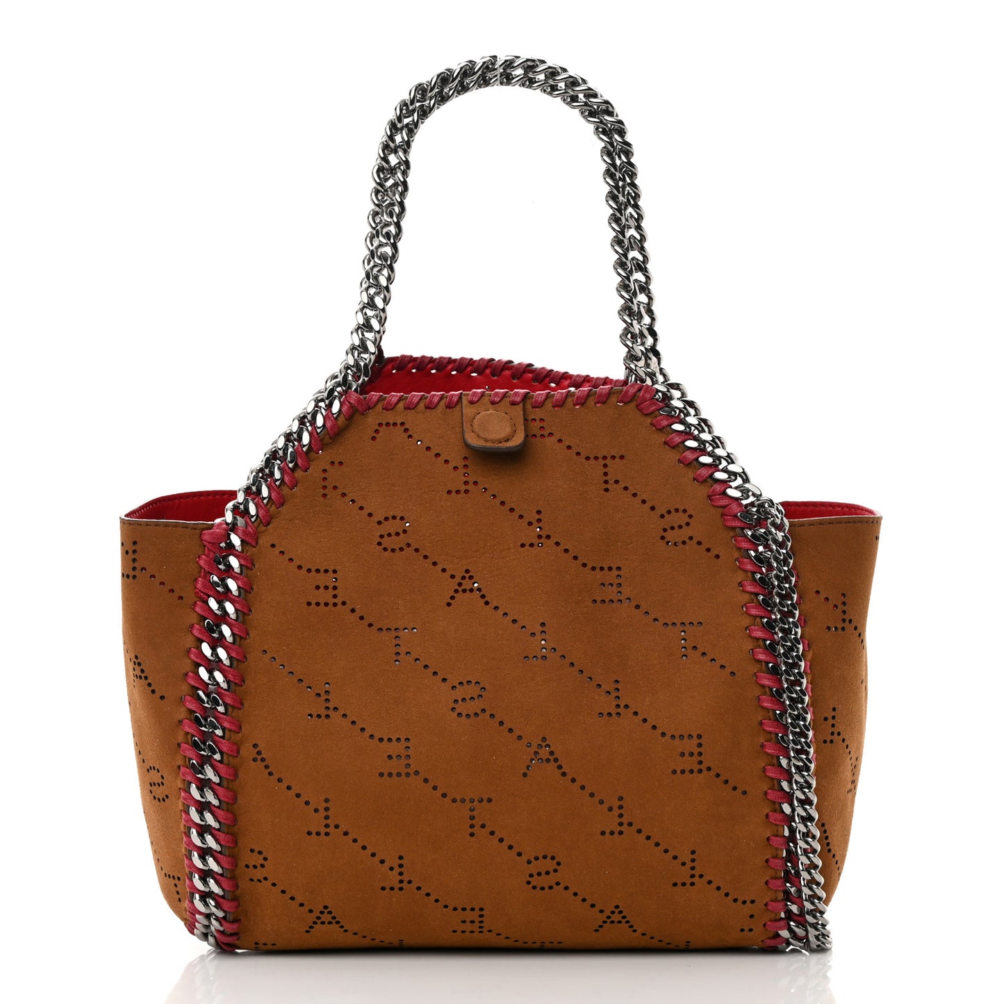 Eco Alter Nappa Perforated Logo Falabella Reversible Tote Red