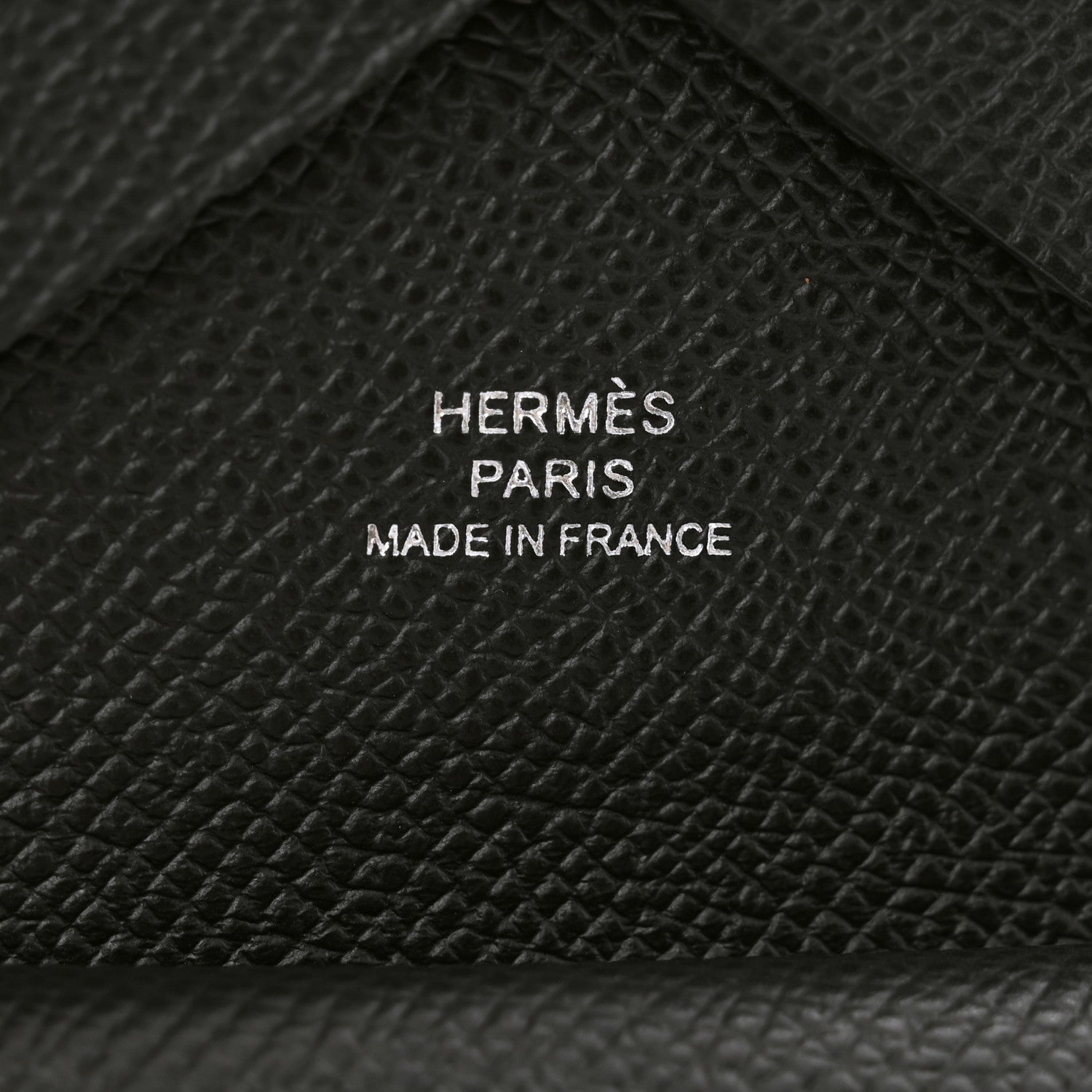 Hermes Epsom Calvi Duo Card Case Black 6 of 8