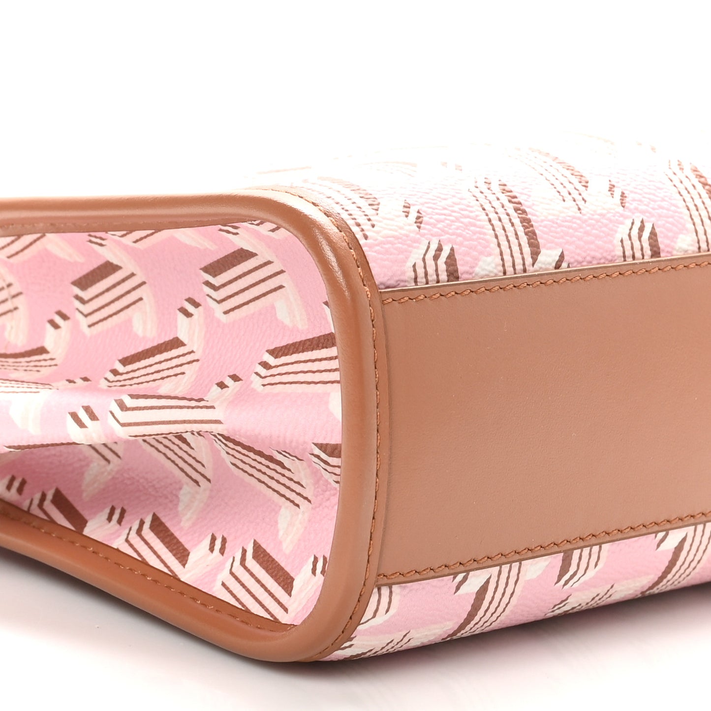 Calfskin Canvas 3D JL Printed Nano In & Out Tote Pink