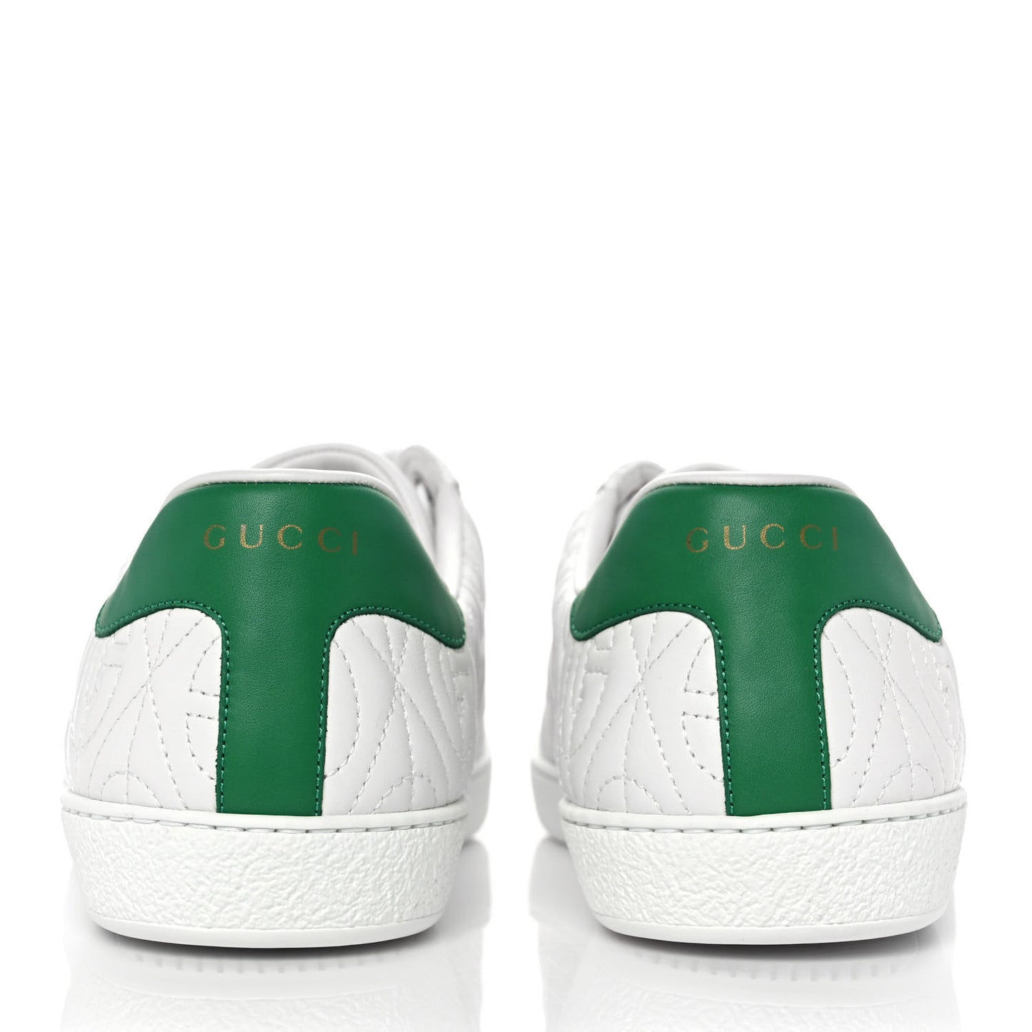 Nappa G Rhombus Mens Ace Sneakers 11 Great White Green