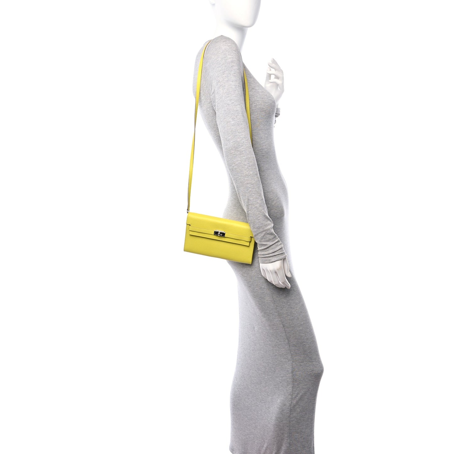 Chevre Mysore Kelly Wallet To Go Lime