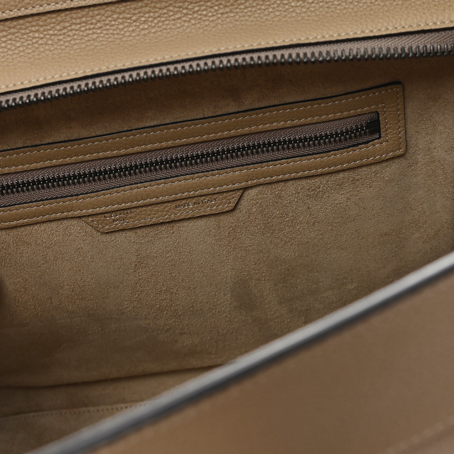 Drummed Calfskin Mini Luggage Dune